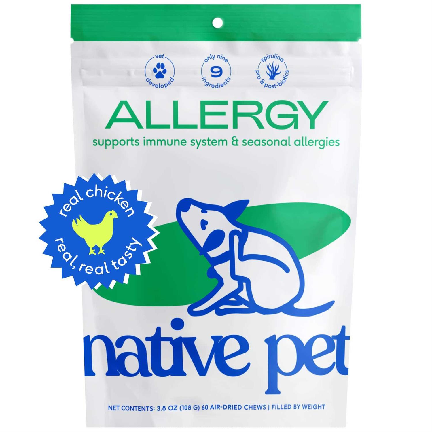 Native Pet Allergy Chews for Dogs - Healthber