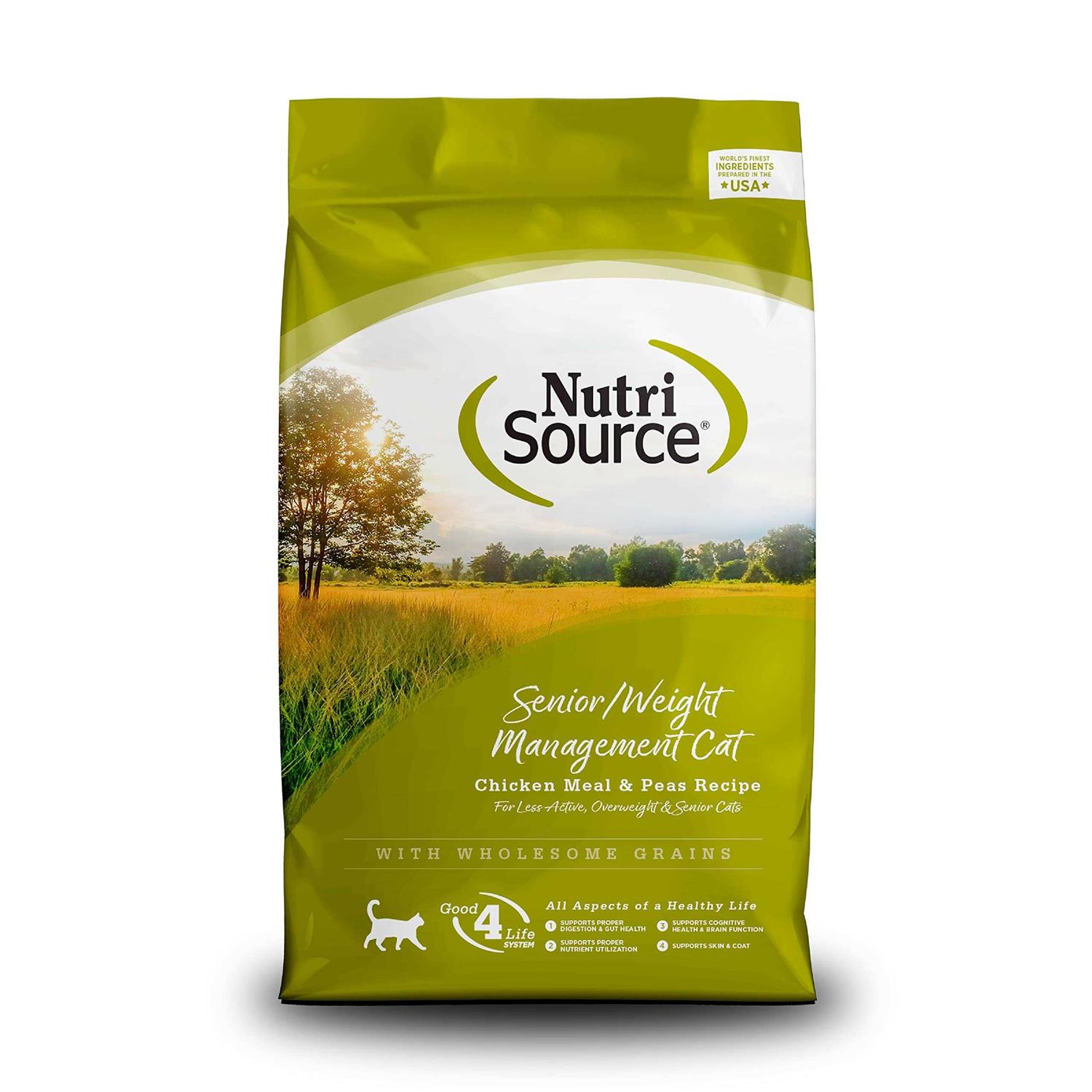 NutriSource Senior/Weight Management Dry Cat Food - Healthber