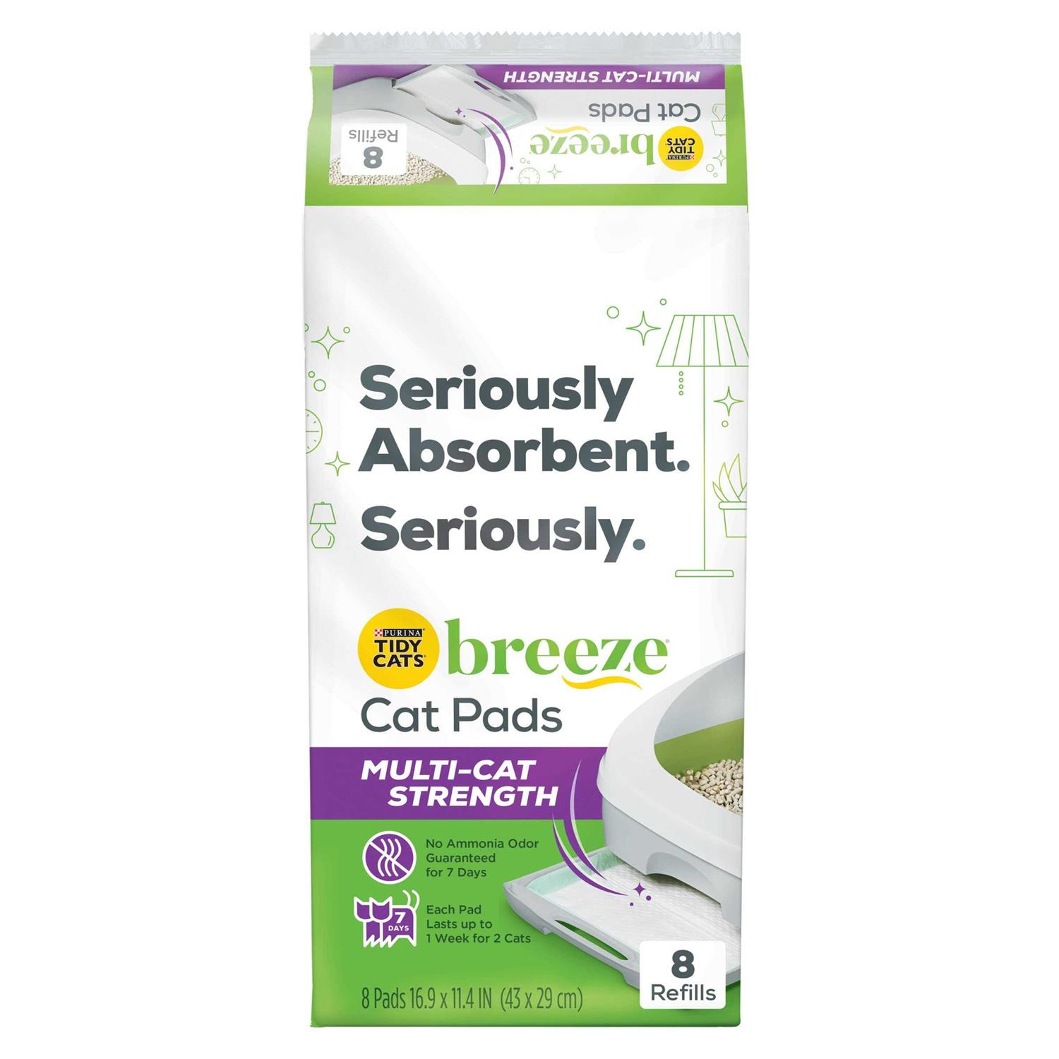 Purina Tidy Cats Cat Litter Accessories Breeze Pads Refill Pack Multi Cat Litter - Healthber