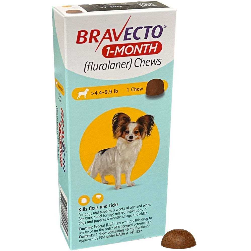 Bravecto Chews for Dogs 4.4-9.9 lbs - Healthber