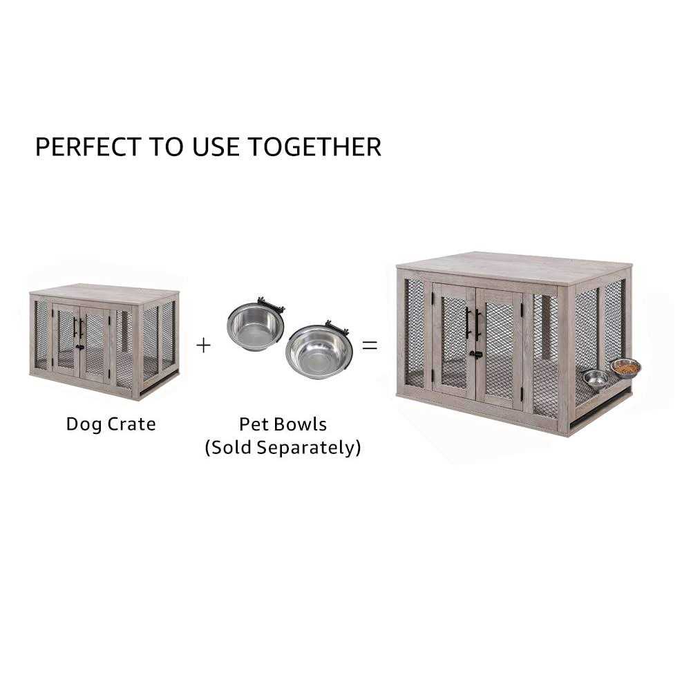 Unipaws Furniture Style Dog Crate with Tray - Healthber