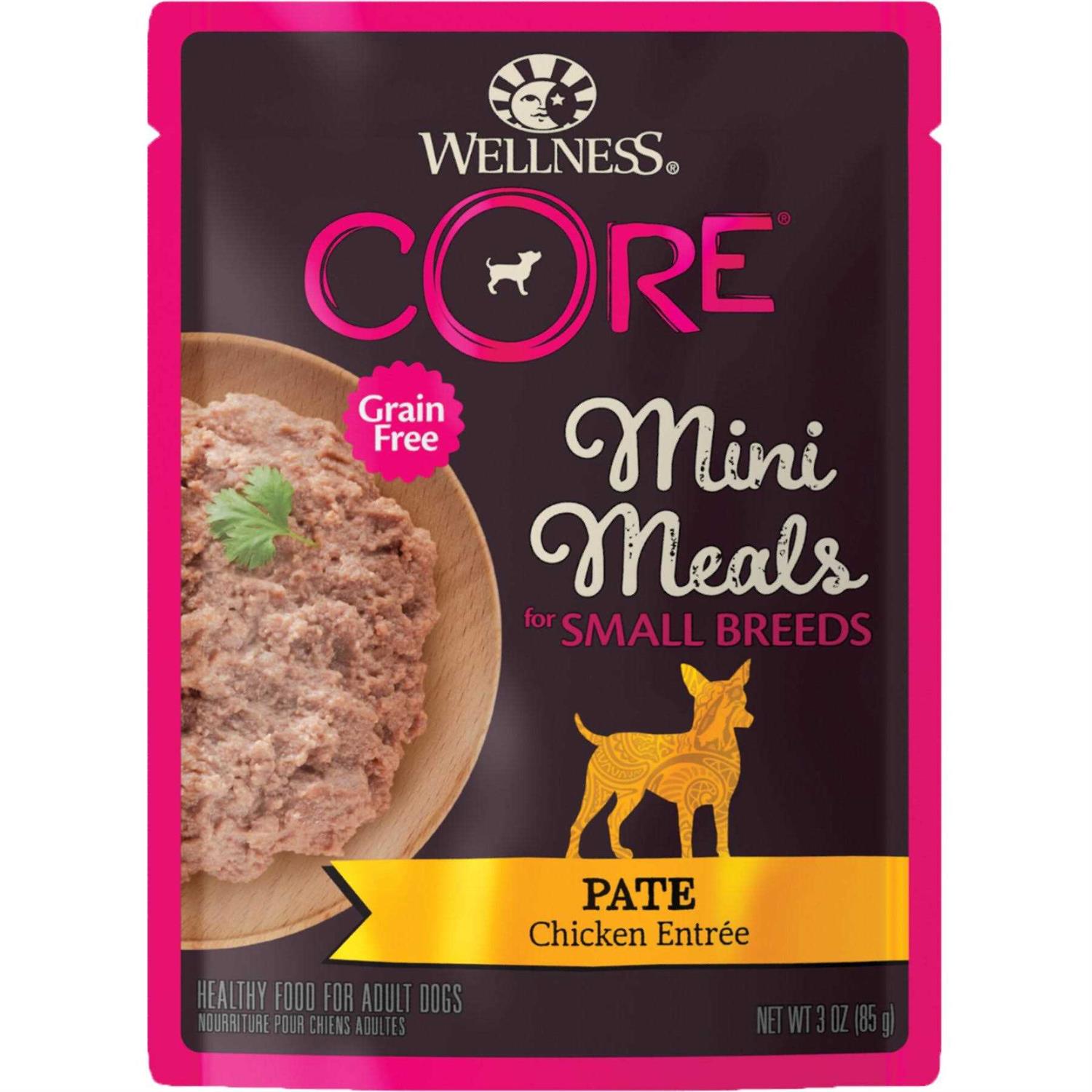 Wellness Core Natural Grain Free Small Breed Mini Meals Wet Dog Food - Healthber