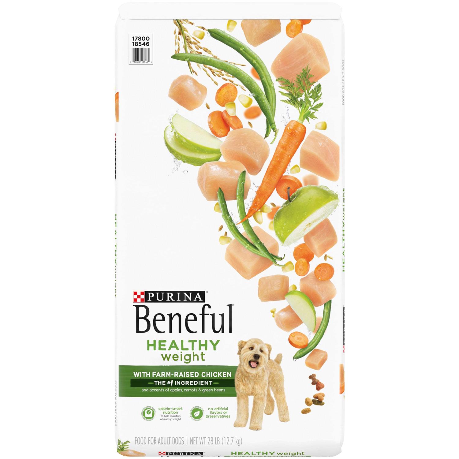 Purina Beneful Healthy Weight Dry Dog Food with Farm-Raised Chicken - Healthber