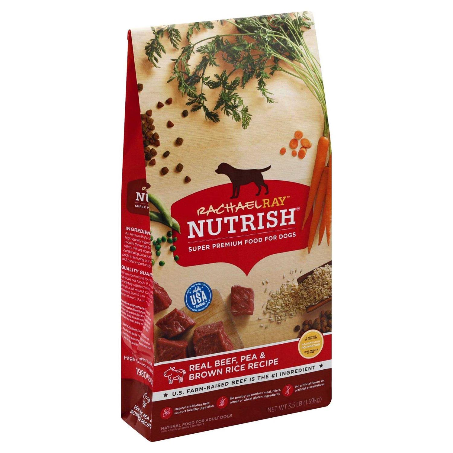Rachael Ray Nutrish Real Beef Pea Brown Rice Recipe Dry Dog Food - Healthber