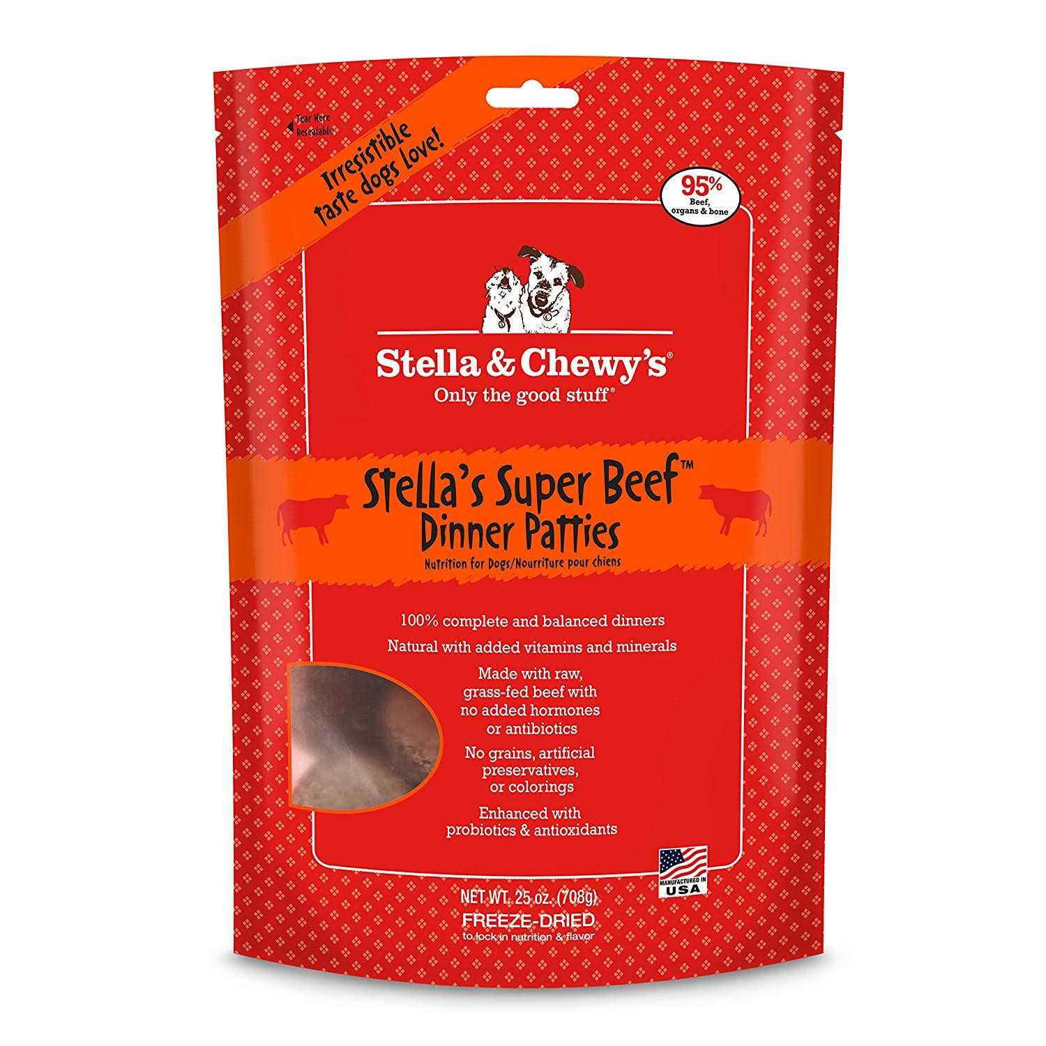 Stella & Chewy’s Dog Freeze Dried Food Dinner Patties Super Beef - Healthber