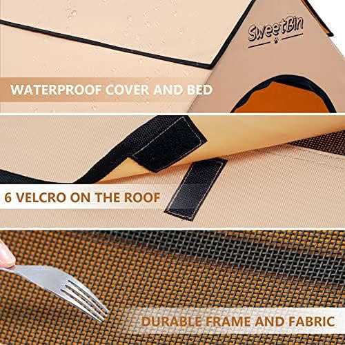 SweetBin Dog Houses Dogs Outside with Waterproof - Healthber