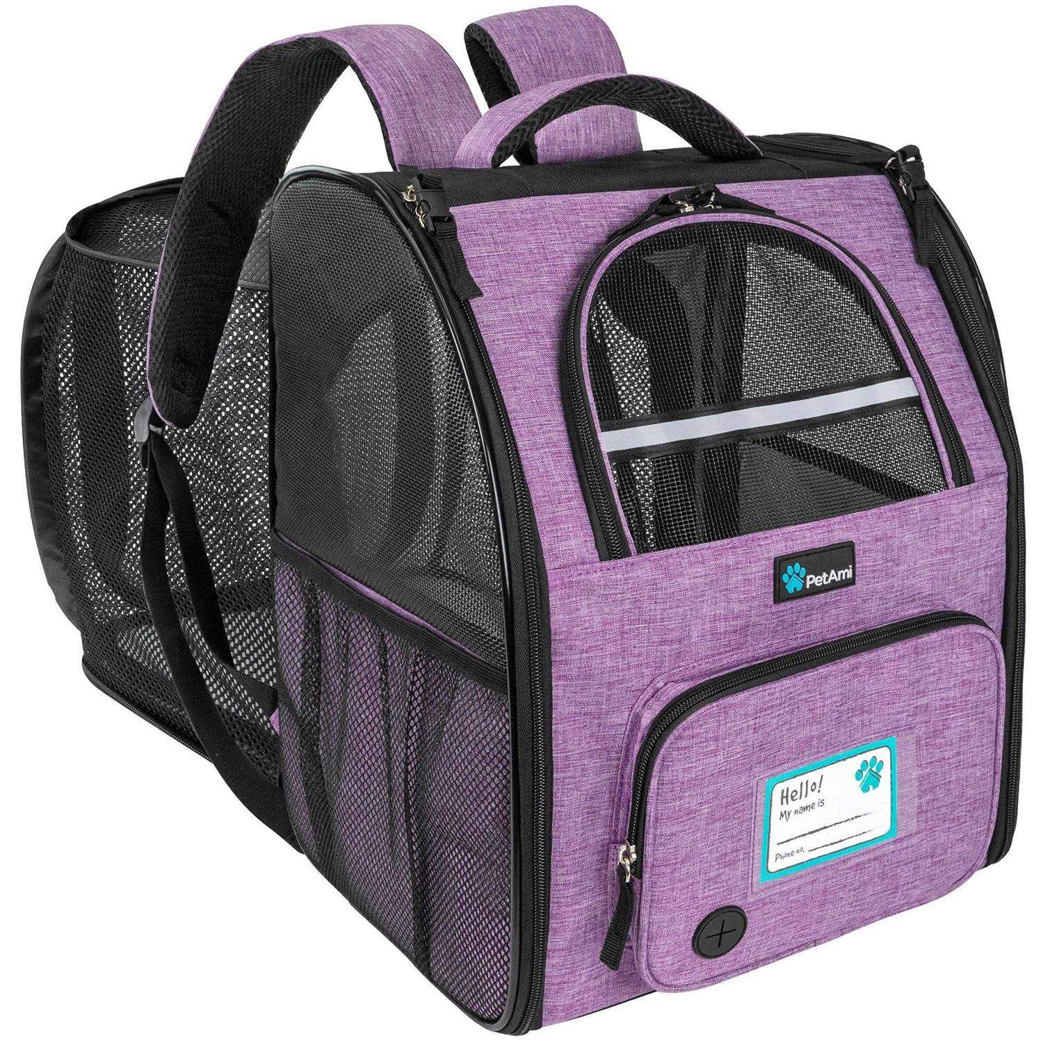 PetAmi Dog Cat Backpack Carrier Expandable Pet Carrier Backpack for Travel Hiking - Healthber