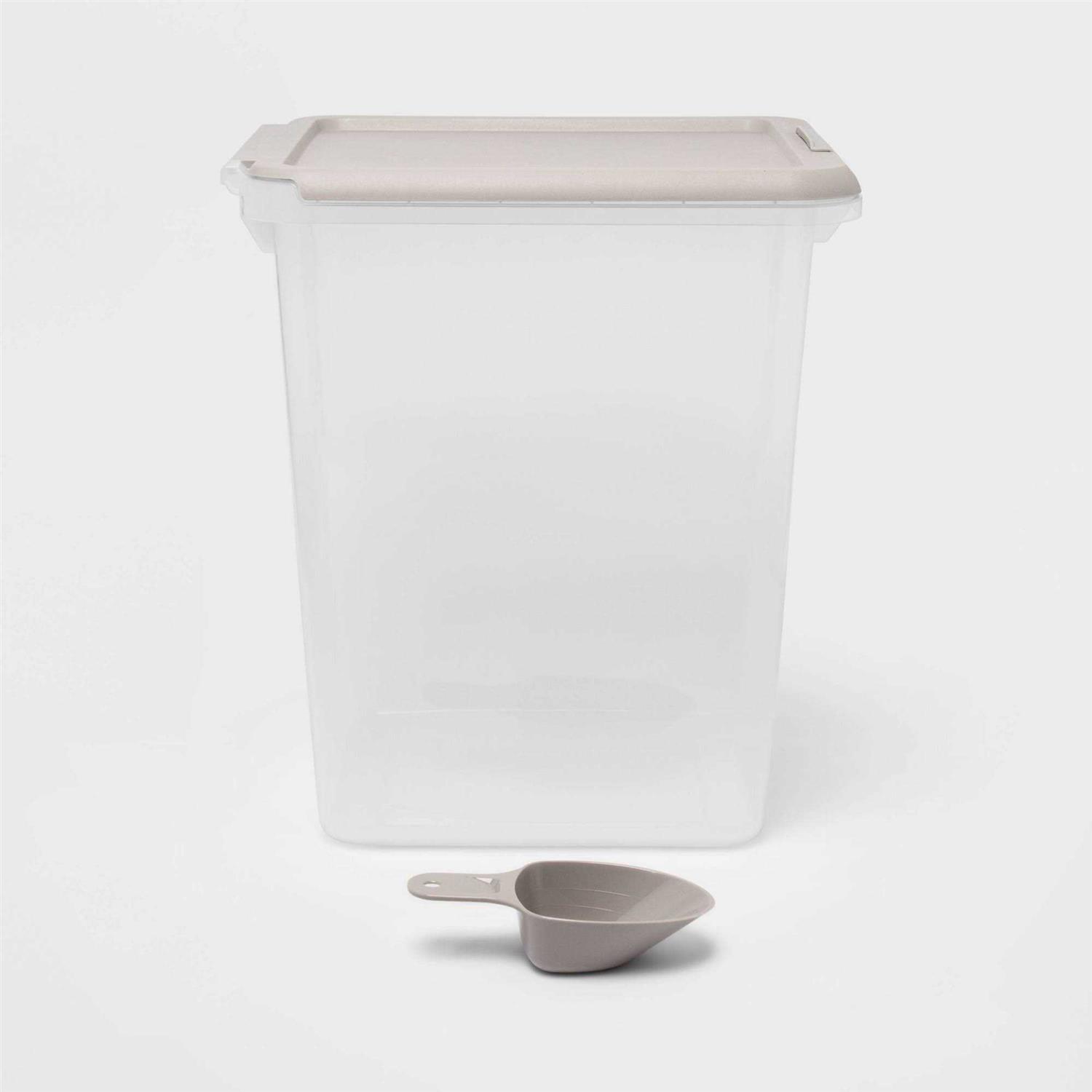 up & up Pet Food Storage Tub with Built-in Scoop - Healthber