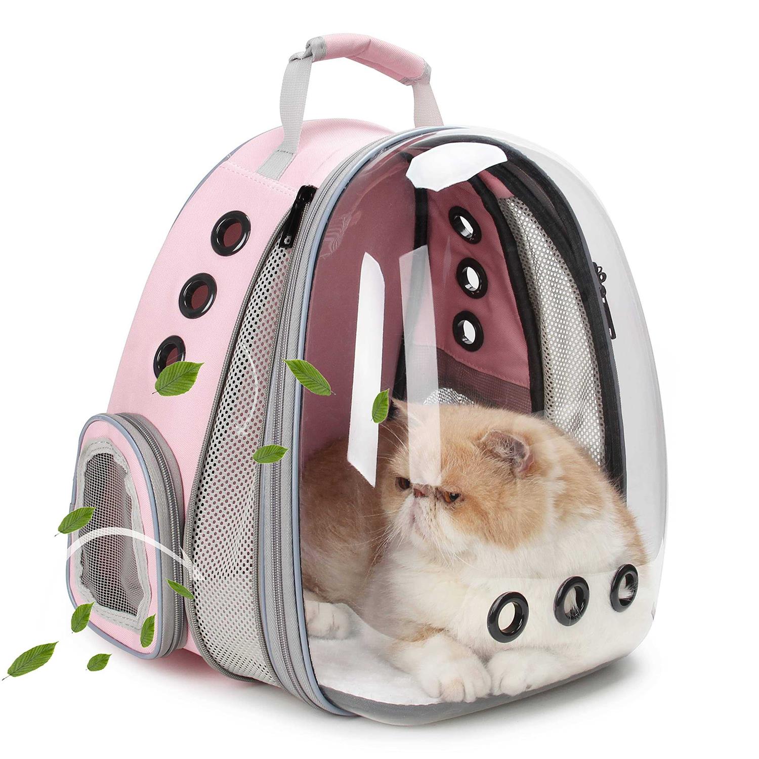 Lollimeow Pet Carrier Backpack, Bubble Backpack Carrier, Cats and Puppies,Airline-Approved - Healthber