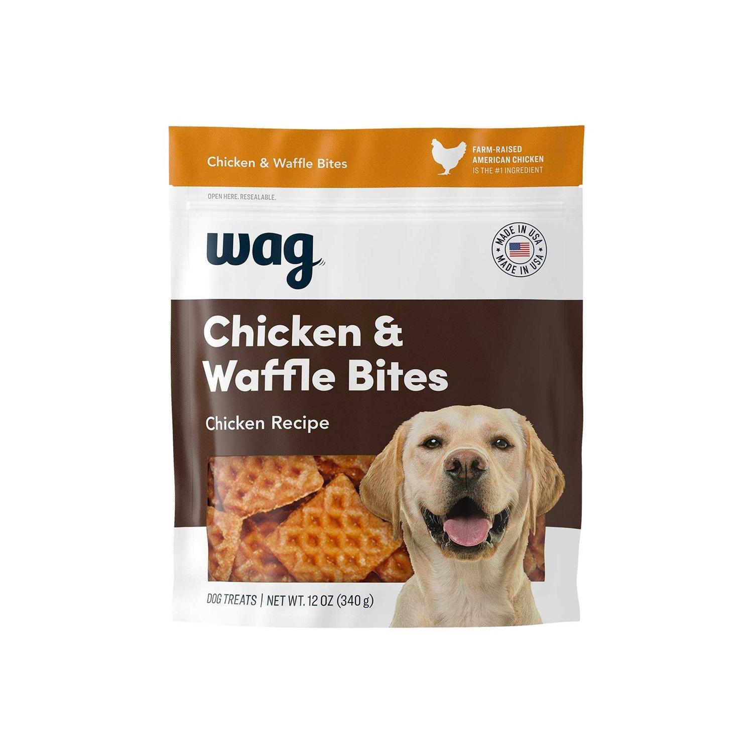 Amazon Brand Wag Treats Chicken and Waffle Bites - Healthber