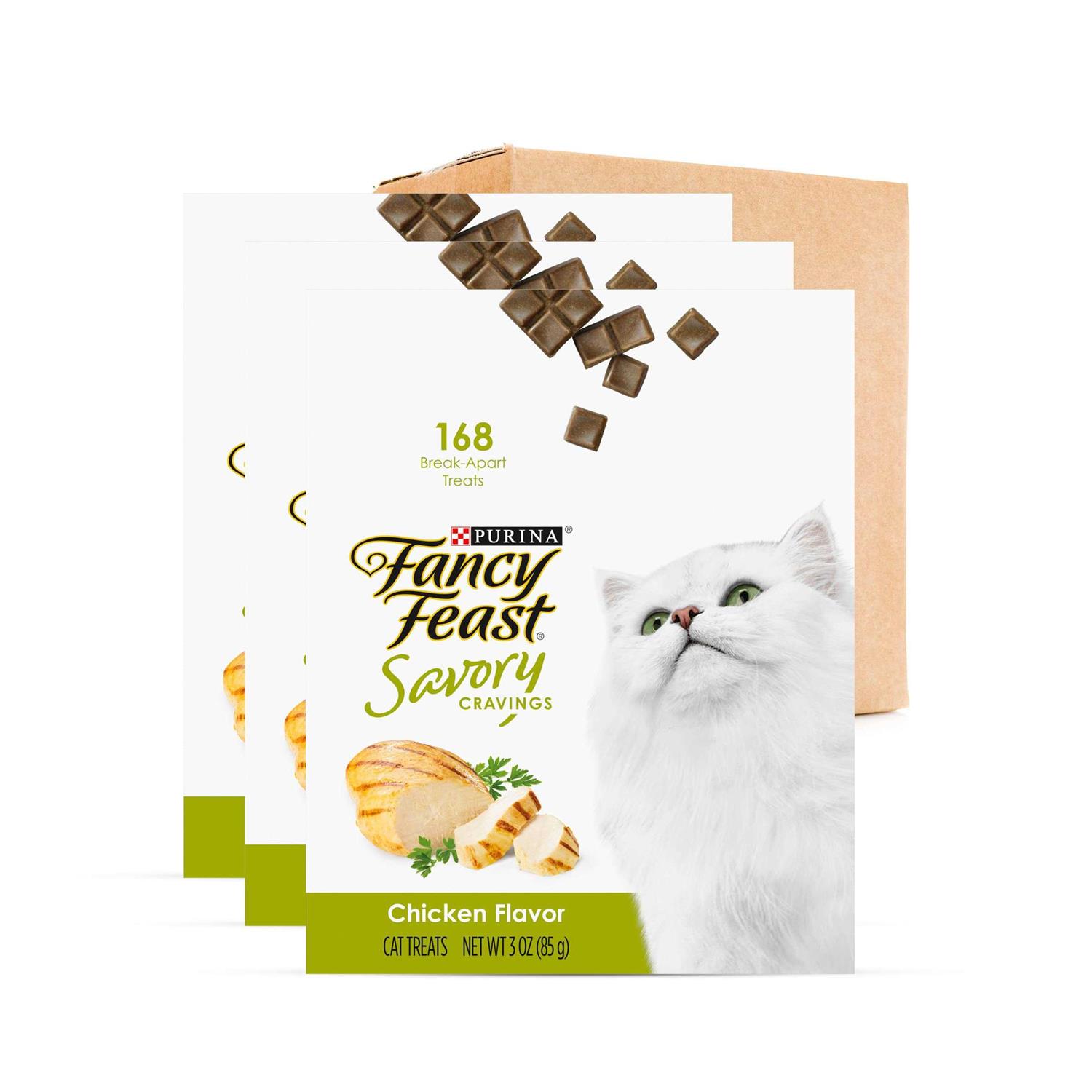 Purina Fancy Feast Limited Ingredient Cat Treats, Savory Cravings Chicken Flavor – 9 oz. Box - Healthber