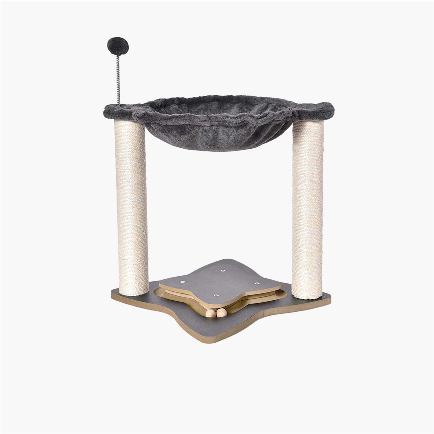 Petfamily 3 in 1 Cat Scratching Post with Hammock - Healthber