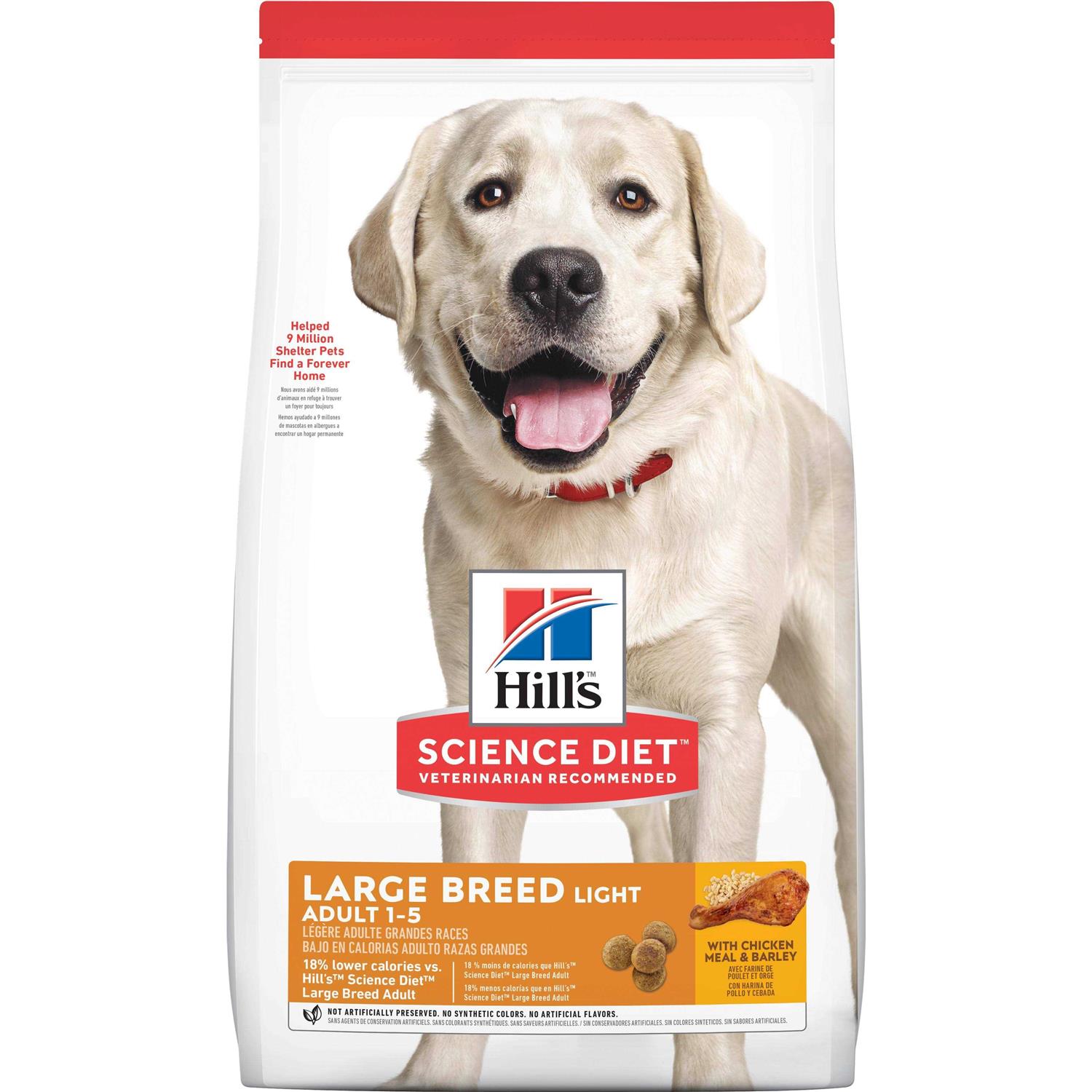 Hill’s Science Diet Adult Large Breed Light Chicken Meal & Barley Dry Dog Food - Healthber