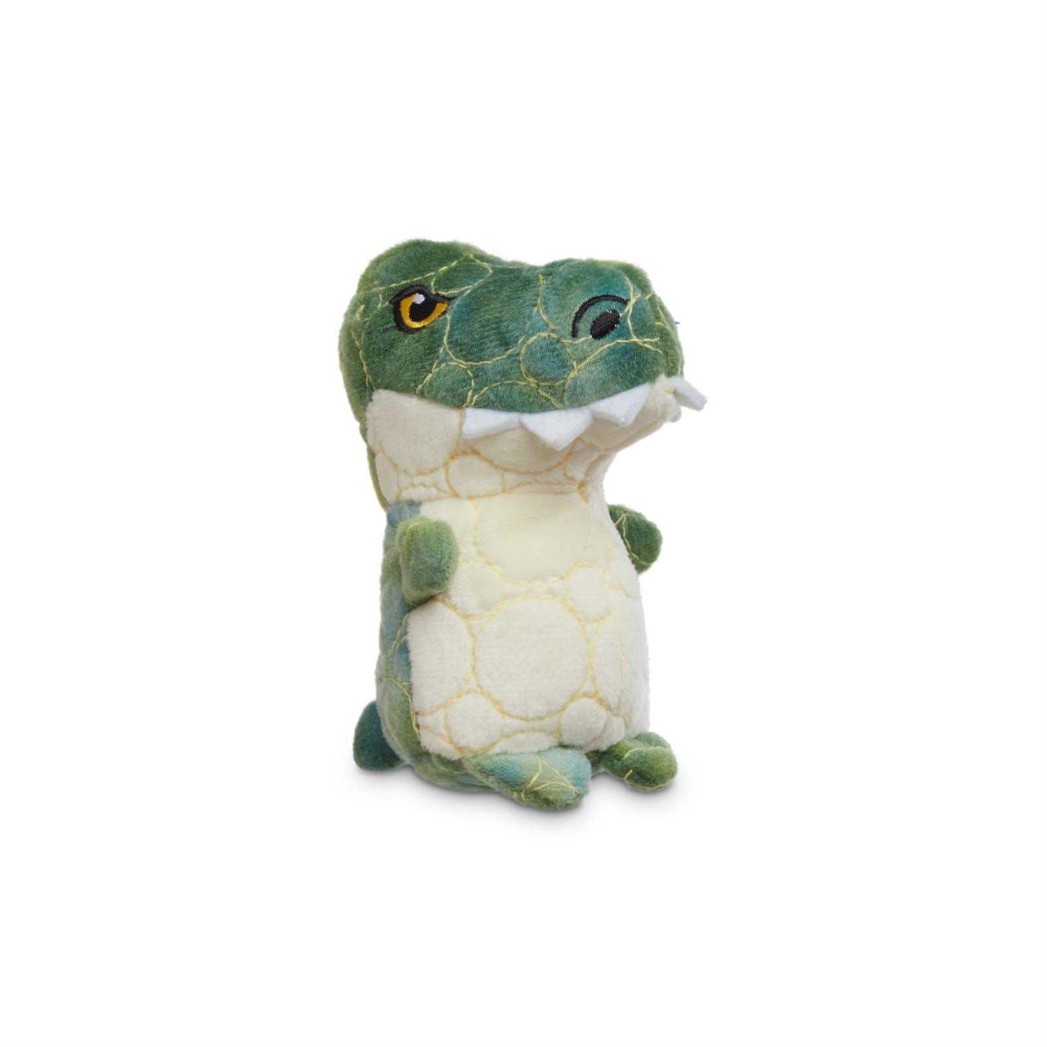 Leaps & Bounds Ruffest & Tuffest T-Rex Tough Plush Dog Toy with Kevlar Stitching - Healthber