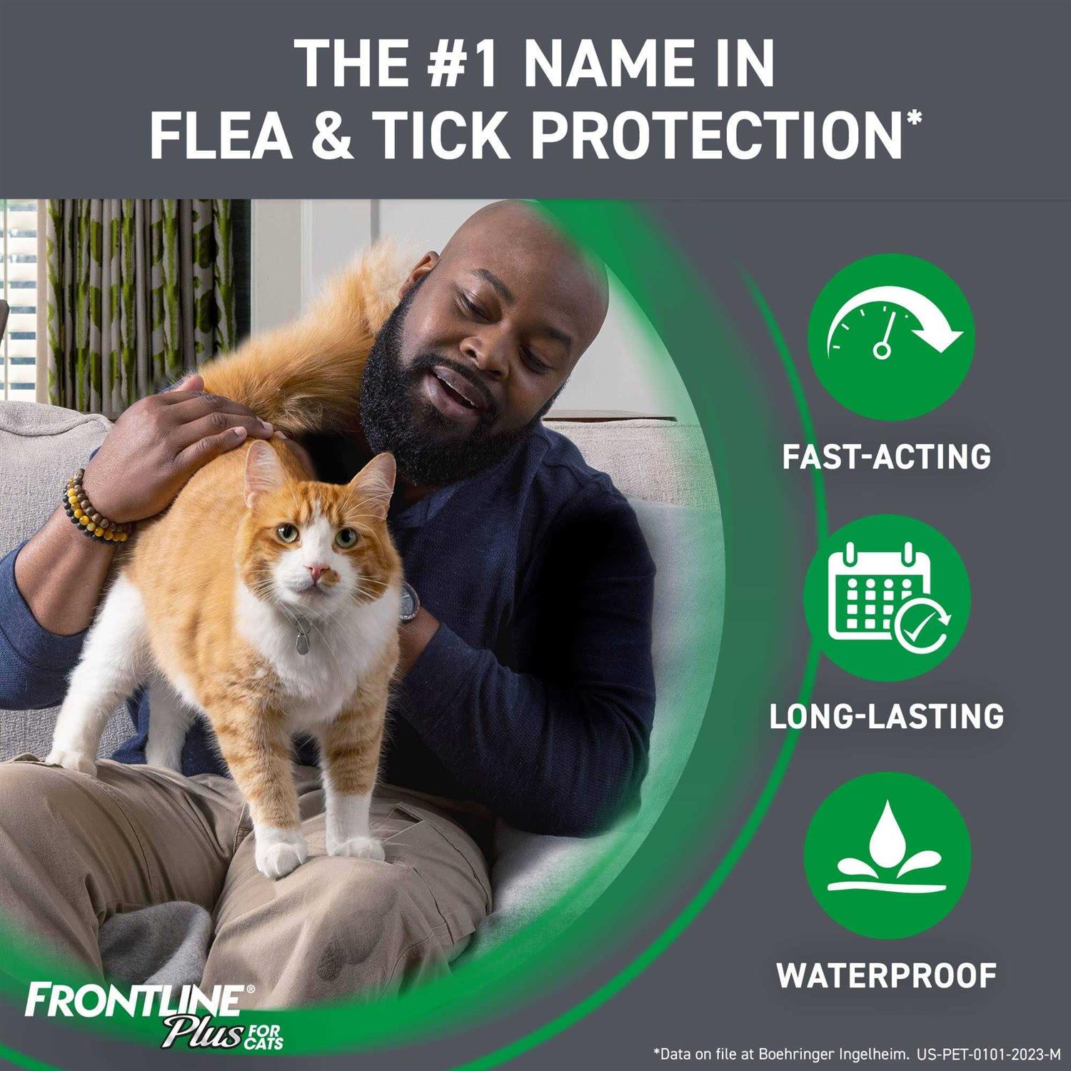 Frontline Plus Flea & Tick for Cats - Healthber