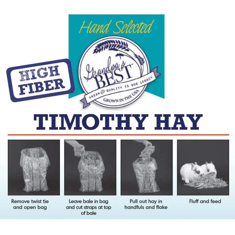 Grandpa's Best Timothy Hay Bale - Healthber