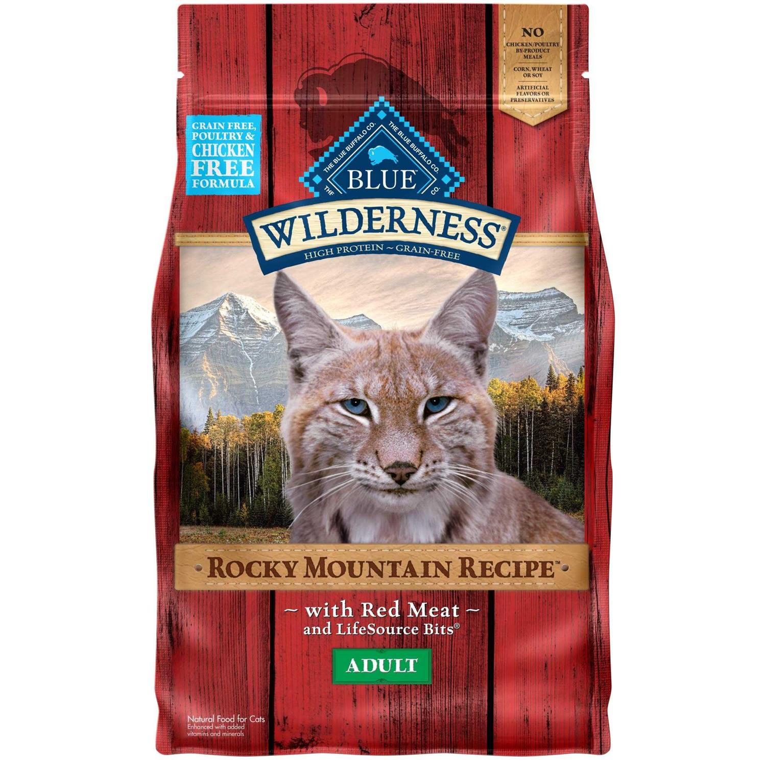 Blue Buffalo Wilderness Rocky Mountain Recipe High Protein Dry Cat Food - Healthber