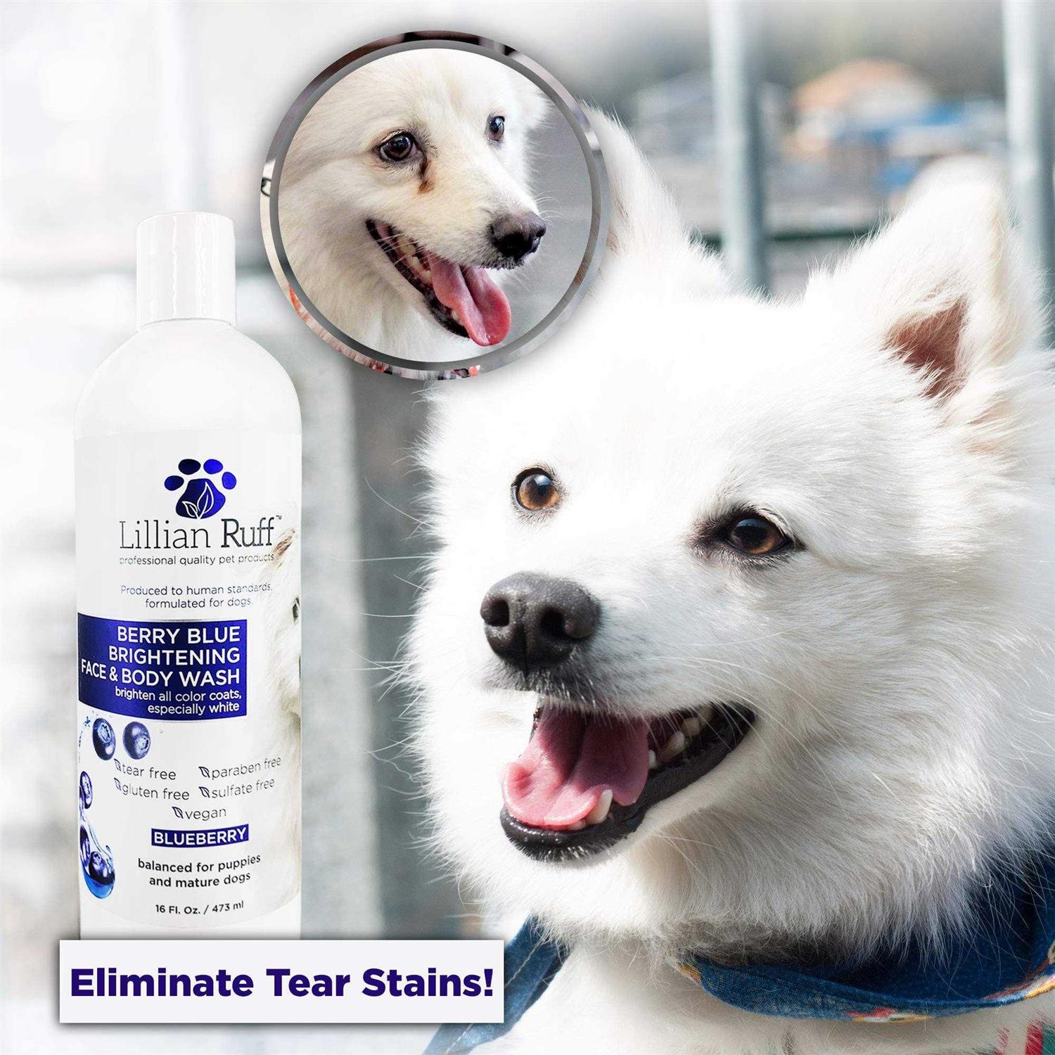 Lillian Ruff Berry Blue Brightening Face and Body Wash for Dogs and Cats - Healthber