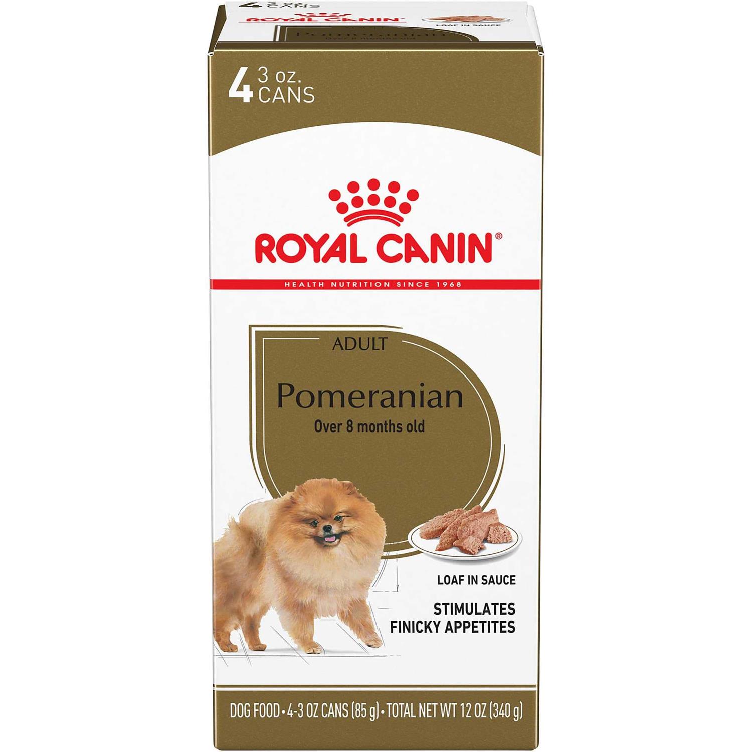 Royal Canin Breed Health Nutrition Pomeranian Adult Loaf in Sauce Wet Dog Food - Healthber