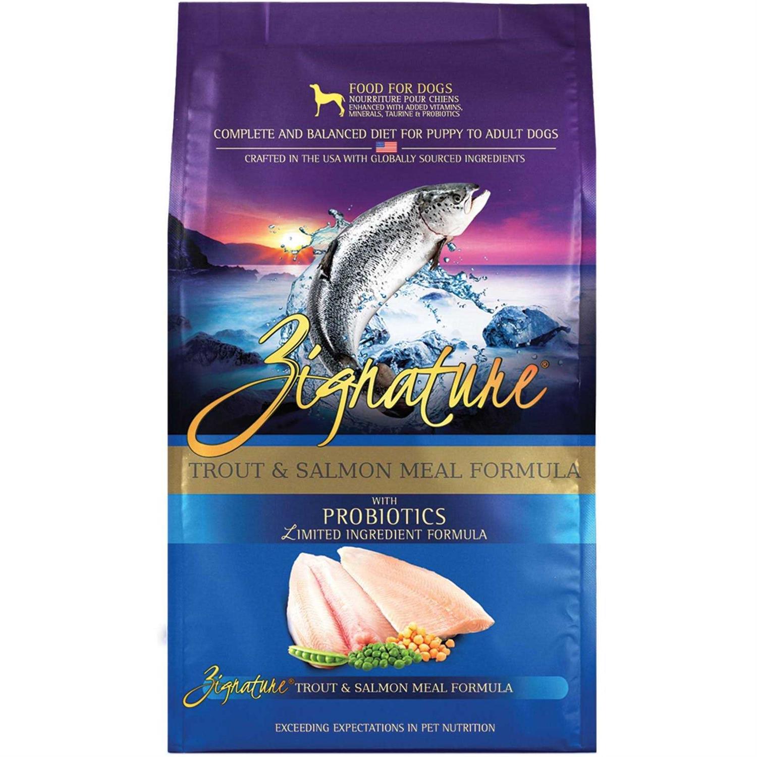 Zignature Dry Dog Food Trout Salmon Formula - Healthber