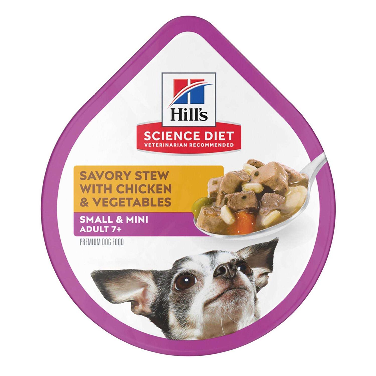 Hill’s Science Diet Adult 7+ Small Breed Savory Chicken Stew Dog Food - Healthber