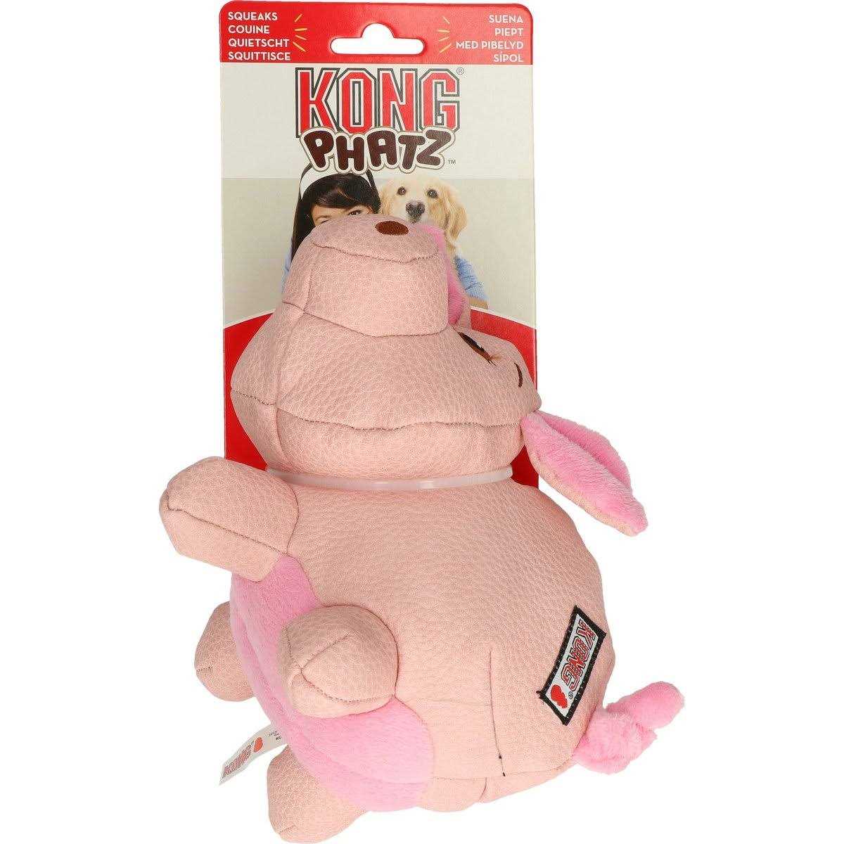 KONG Phatz Pig Dog Toy - Healthber