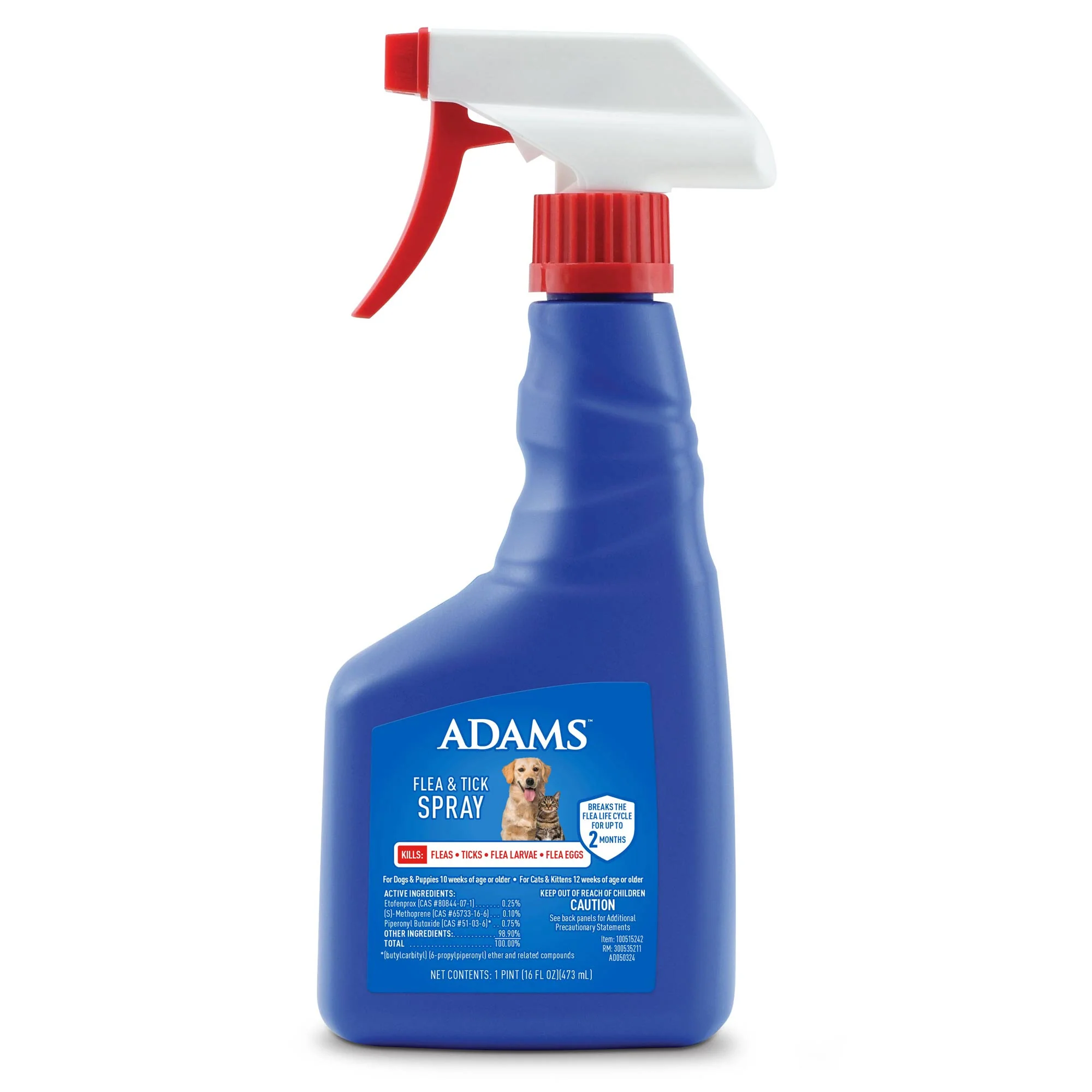 Adams Flea & Tick Spray, 16 oz - Healthber
