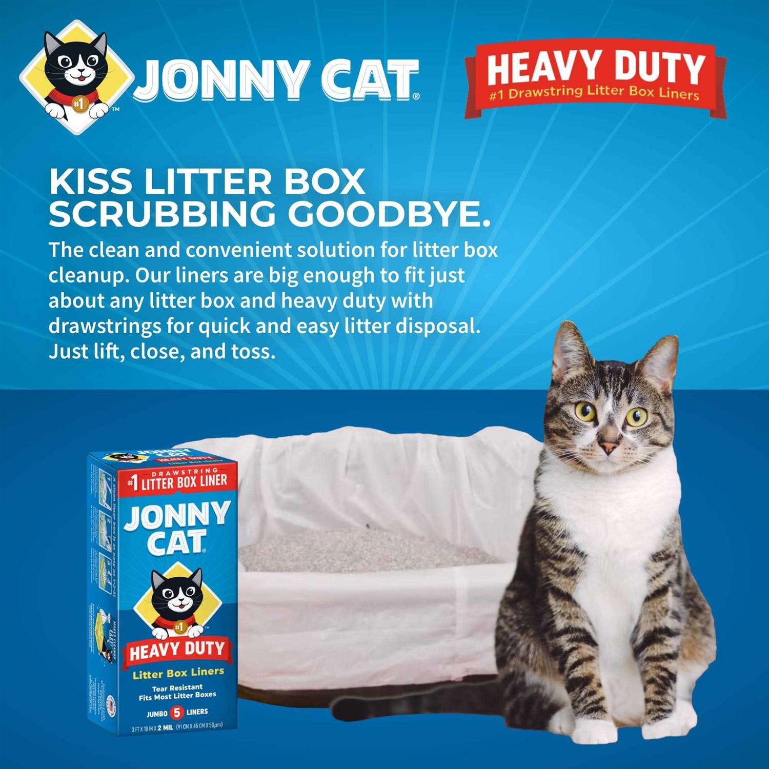 Jonny Cat Heavy Duty Litter Box Liners - Healthber