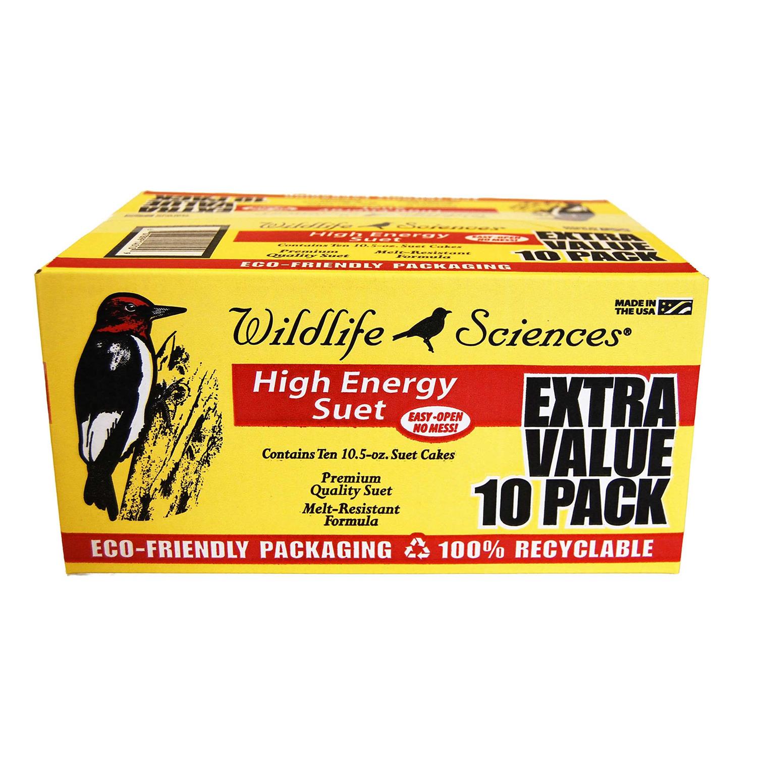 Wildlife Sciences High Energy Suet Cake 10 Pack - Healthber