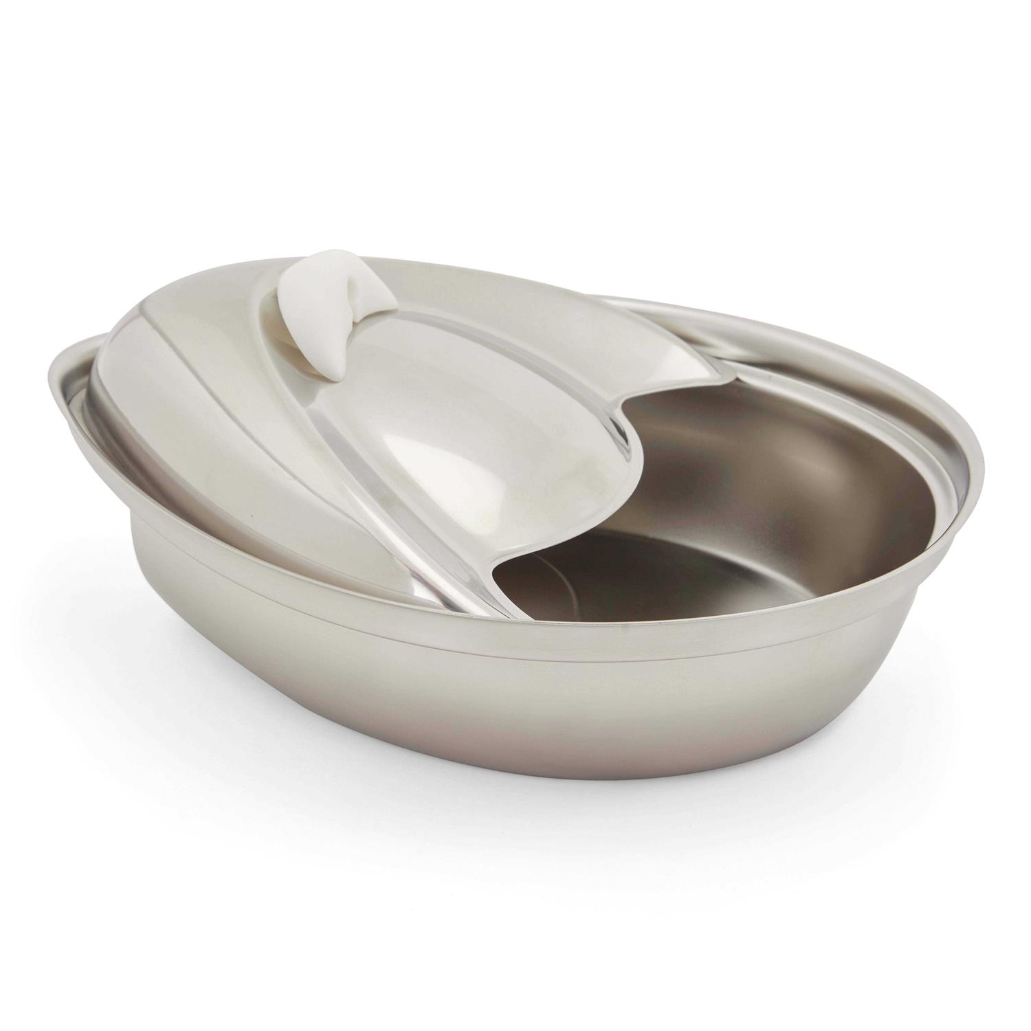 EveryYay 60-Ounce Stainless Steel Cat Water Fountain - Healthber