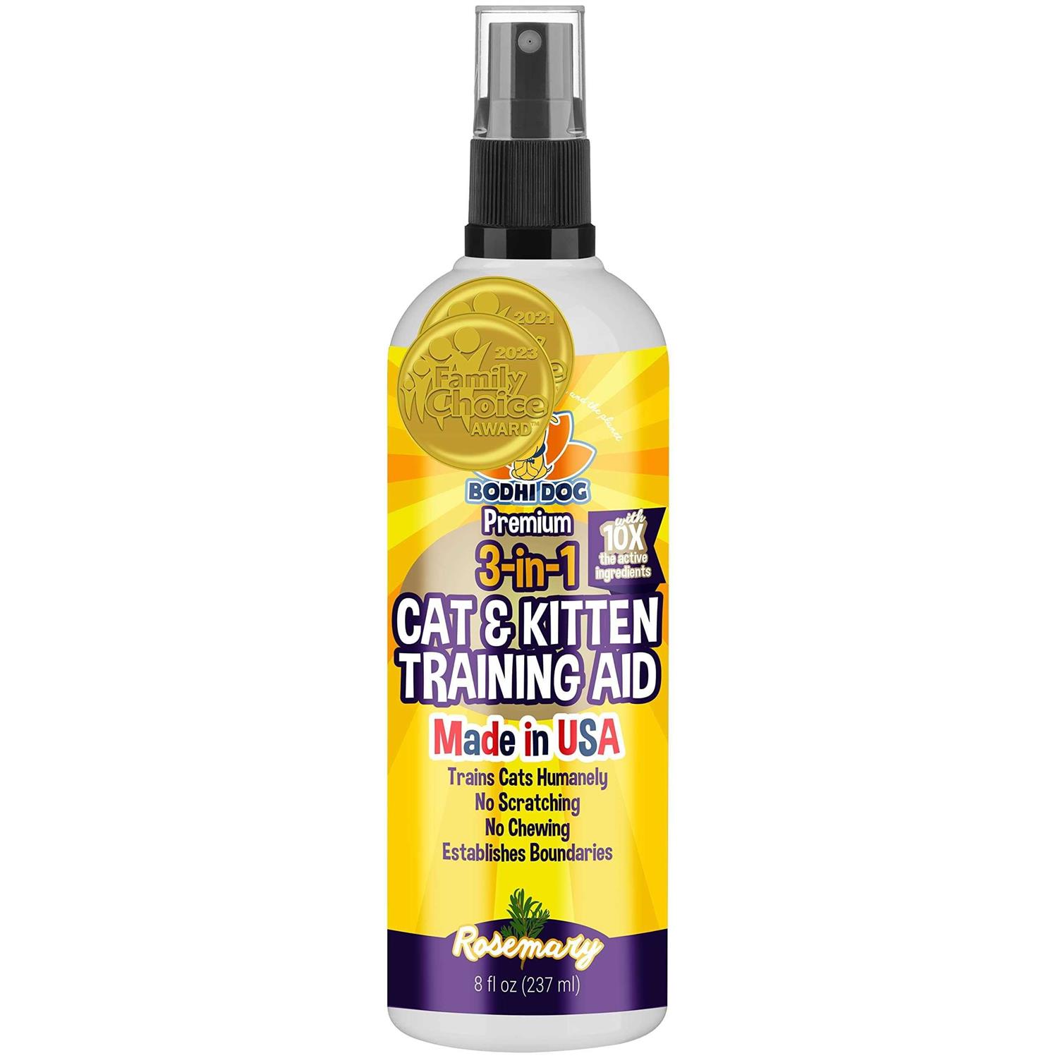 Bodhi Dog 3-in-1 Cat & Kitten Training Aid Cat Deterrent Spray for Indoor and Outdoor Use - Healthber