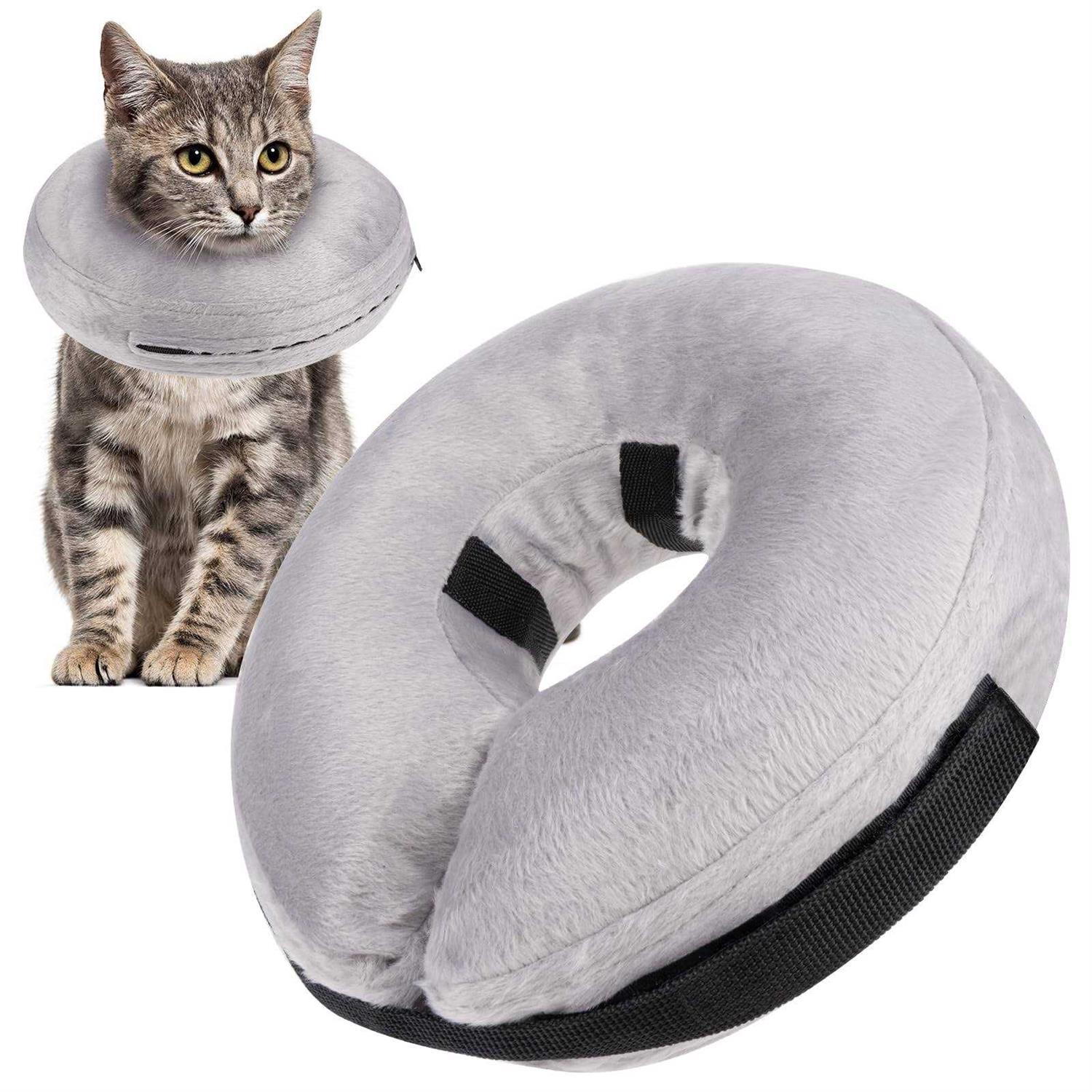 MICOOYO Inflatable Collar for Cats dogs Protective Dog Donut Cone Collar After Surgery - Healthber