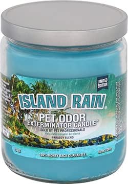 Pet Odor Exterminator Candle, Island Rain, 13 oz - Healthber