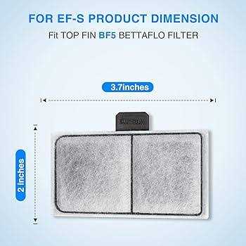 HiTauing 6 Pack Filter Cartridge for Top Fin EF-S Element and BF5 BETTAFLO - Healthber