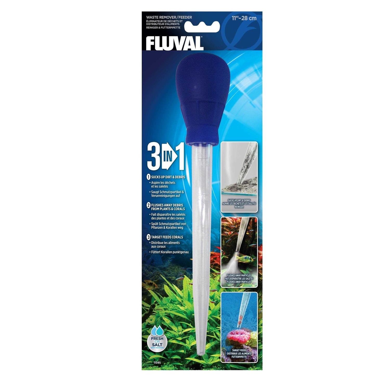 Fluval 3-in-1 Waste Remover/ Feeder - Healthber
