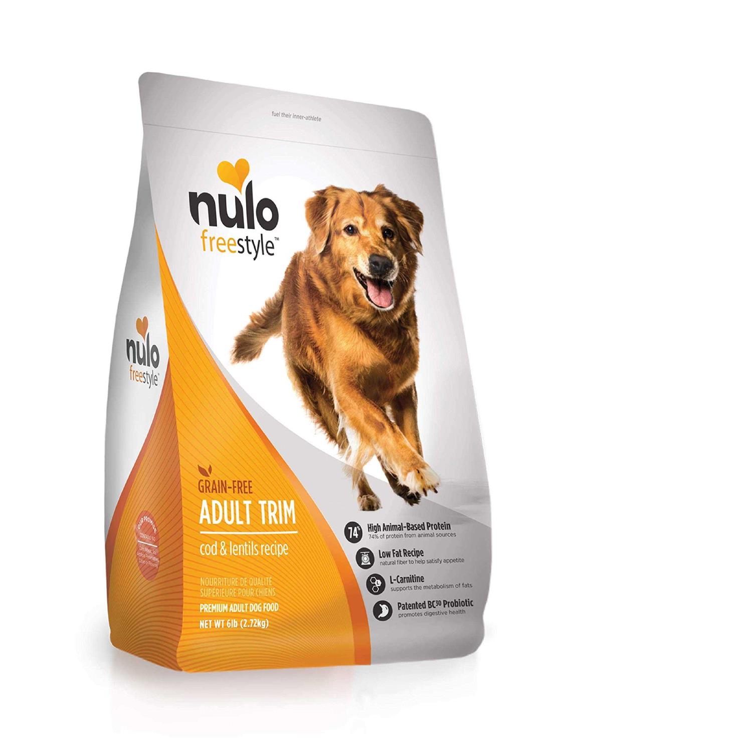 Nulo Freestyle Grain Free Adult Trim Cod & Lentils Recipe Dry Dog Food - Healthber