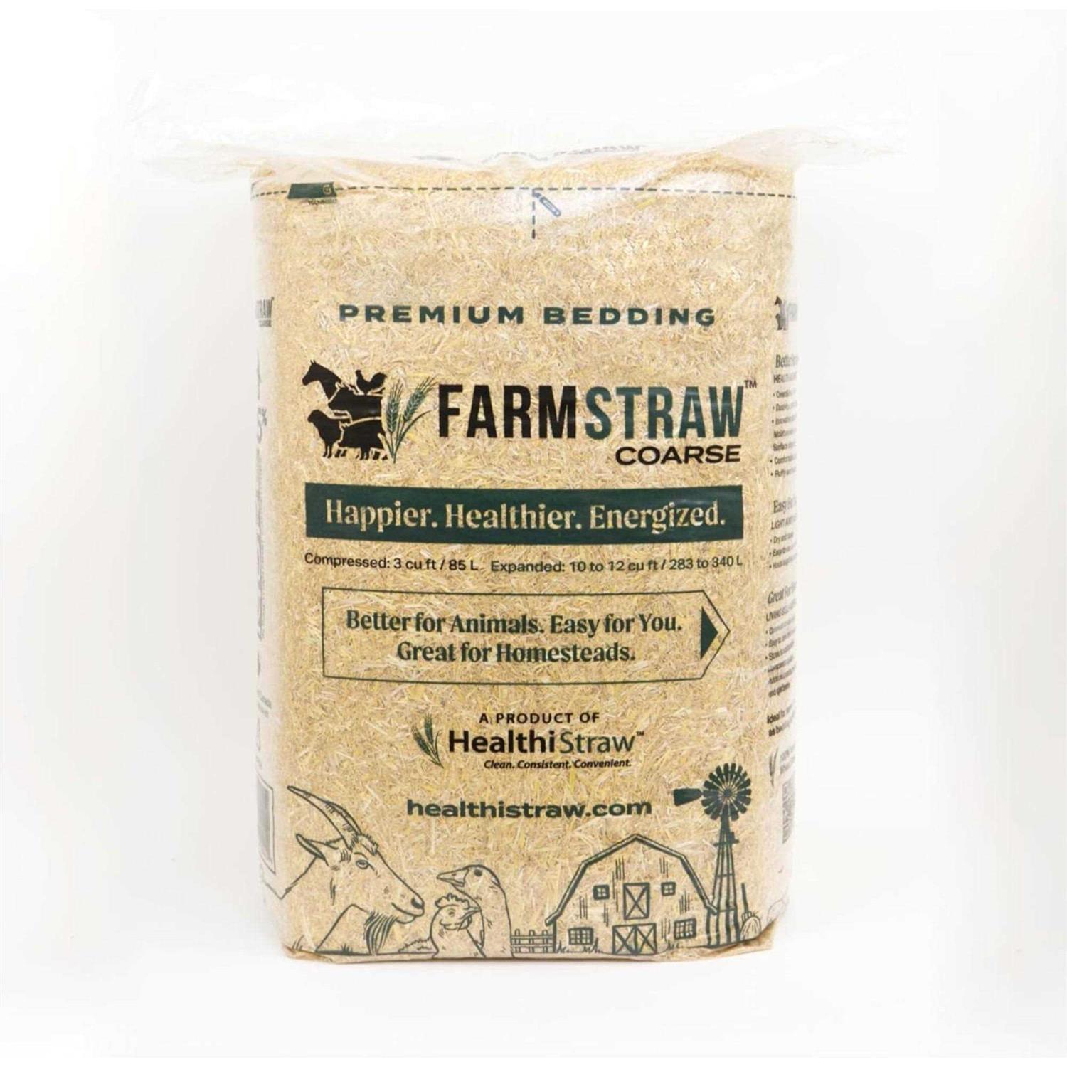 Greenway 3 cu. ft. Farmstraw Fine Shred Animal Bedding - Healthber