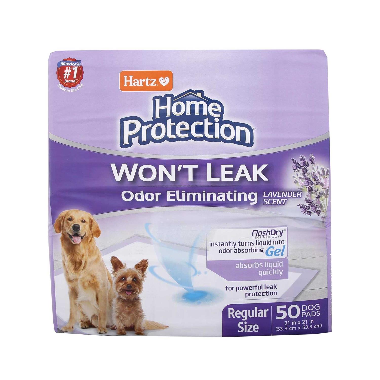 Hartz Home Protection Lavender Scent Odor Eliminating Dog Pads - Healthber