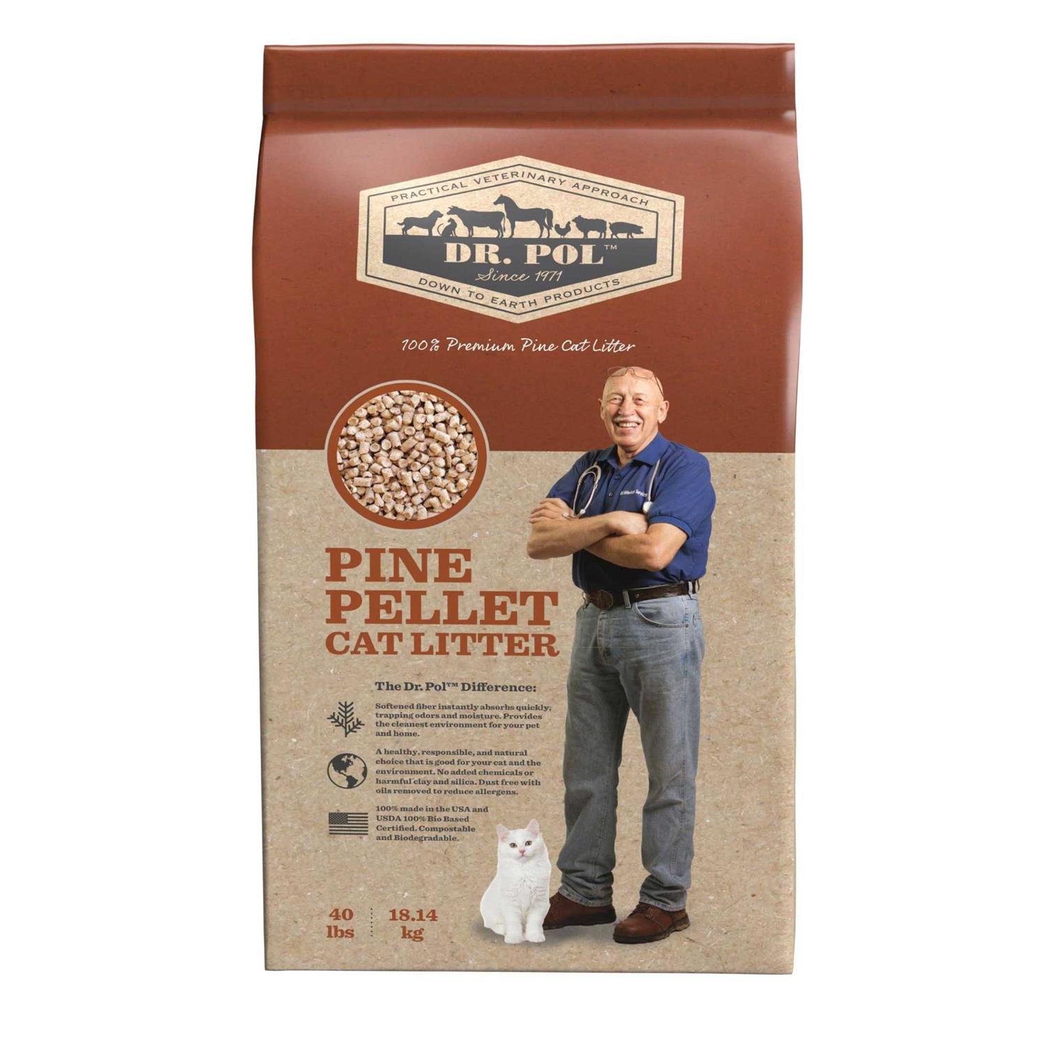 Dr. Pol Pine Pellet Cat Litter - Healthber