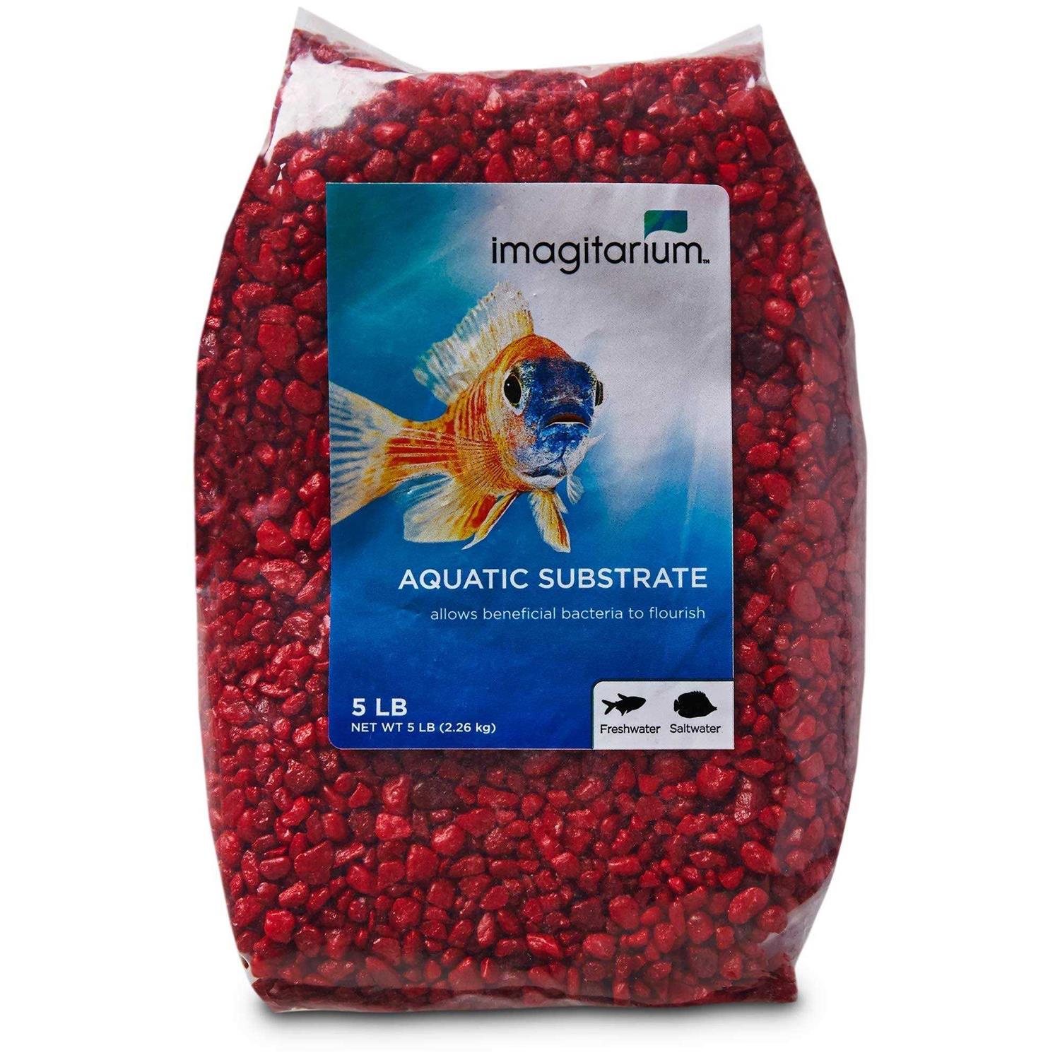 Imagitarium Strawberry Red Aquarium Gravel - Healthber