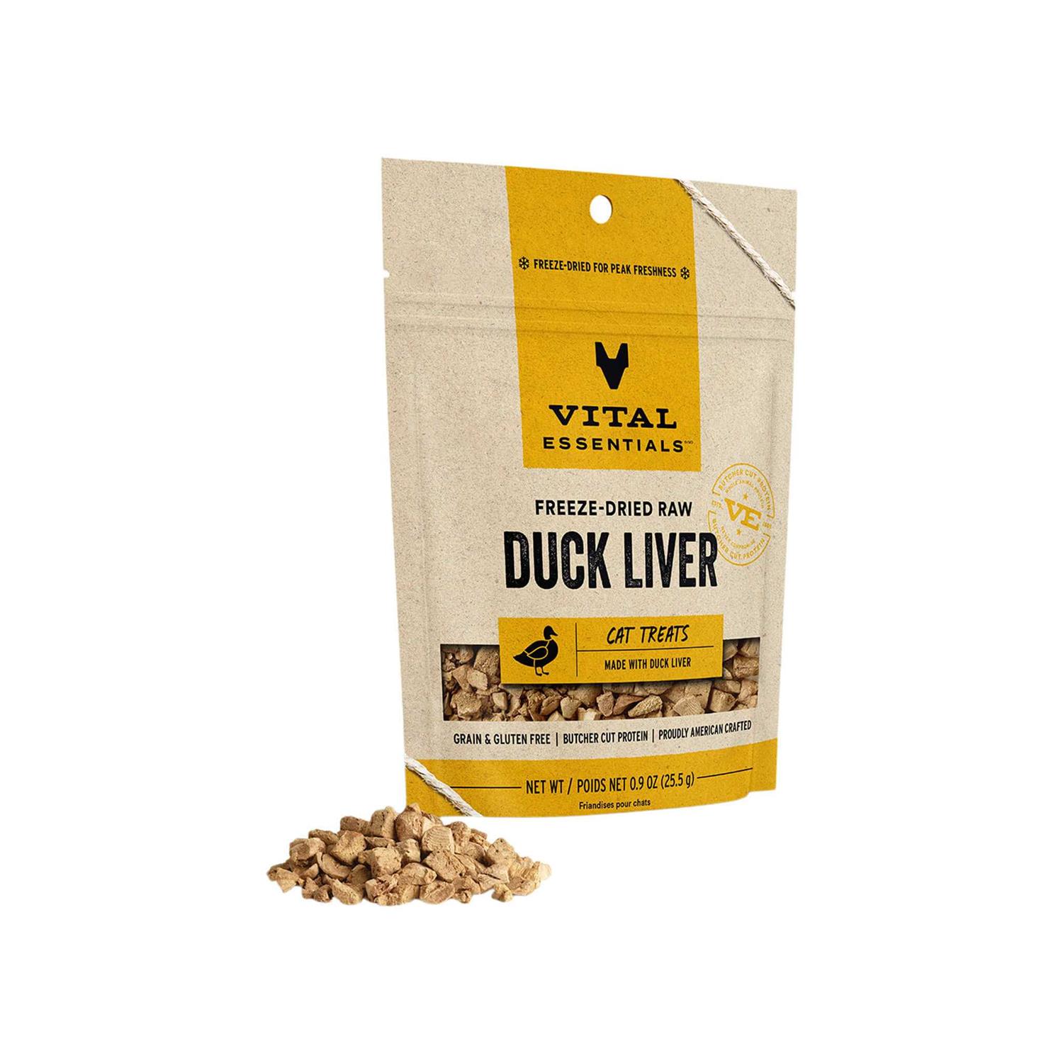 Vital Essentials Cat Freeze-Dried Duck Liver Treats - Healthber