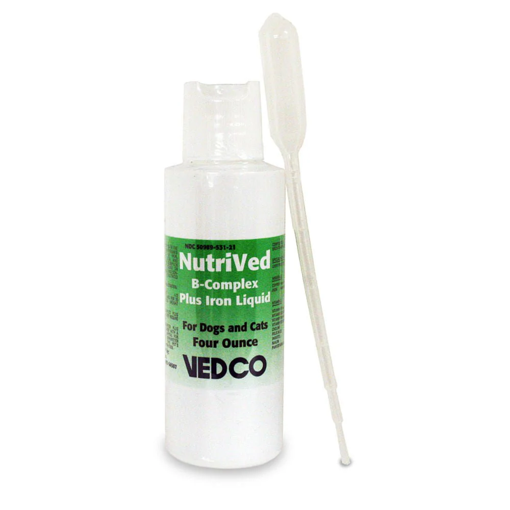 NutriVed B-Complex Plus Iron Liquid, 4 oz - Healthber