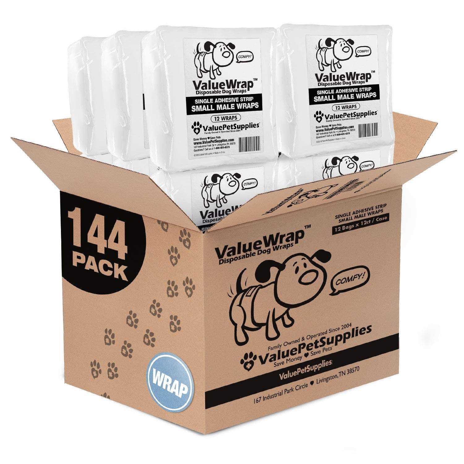 ValueWrap Male Wraps Disposable Dog Diapers - Healthber