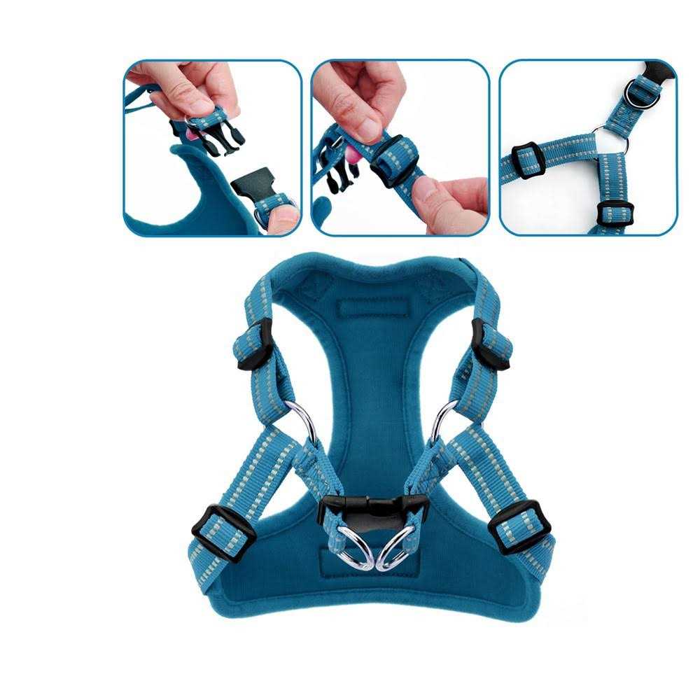 Voyager by Best Pet Supplies Adjustable Step In Dog Harness - Healthber