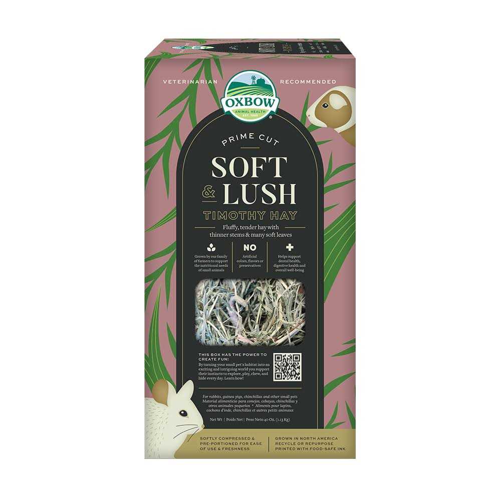 Oxbow Prime Cut Soft & Lush Timothy Hay Small Pet Food - Healthber