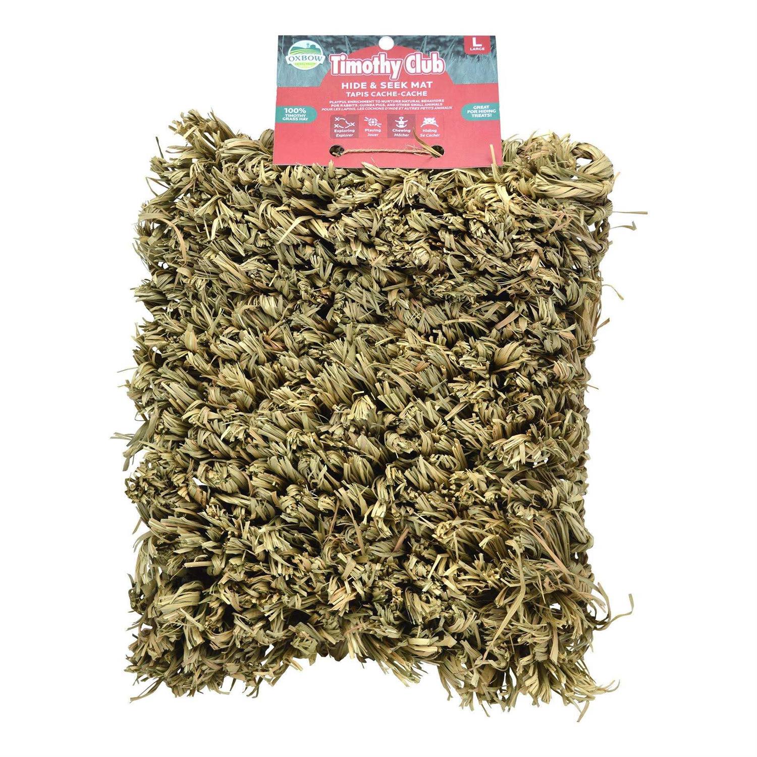 Oxbow Timothy Club Hide & Seek Mat - Healthber