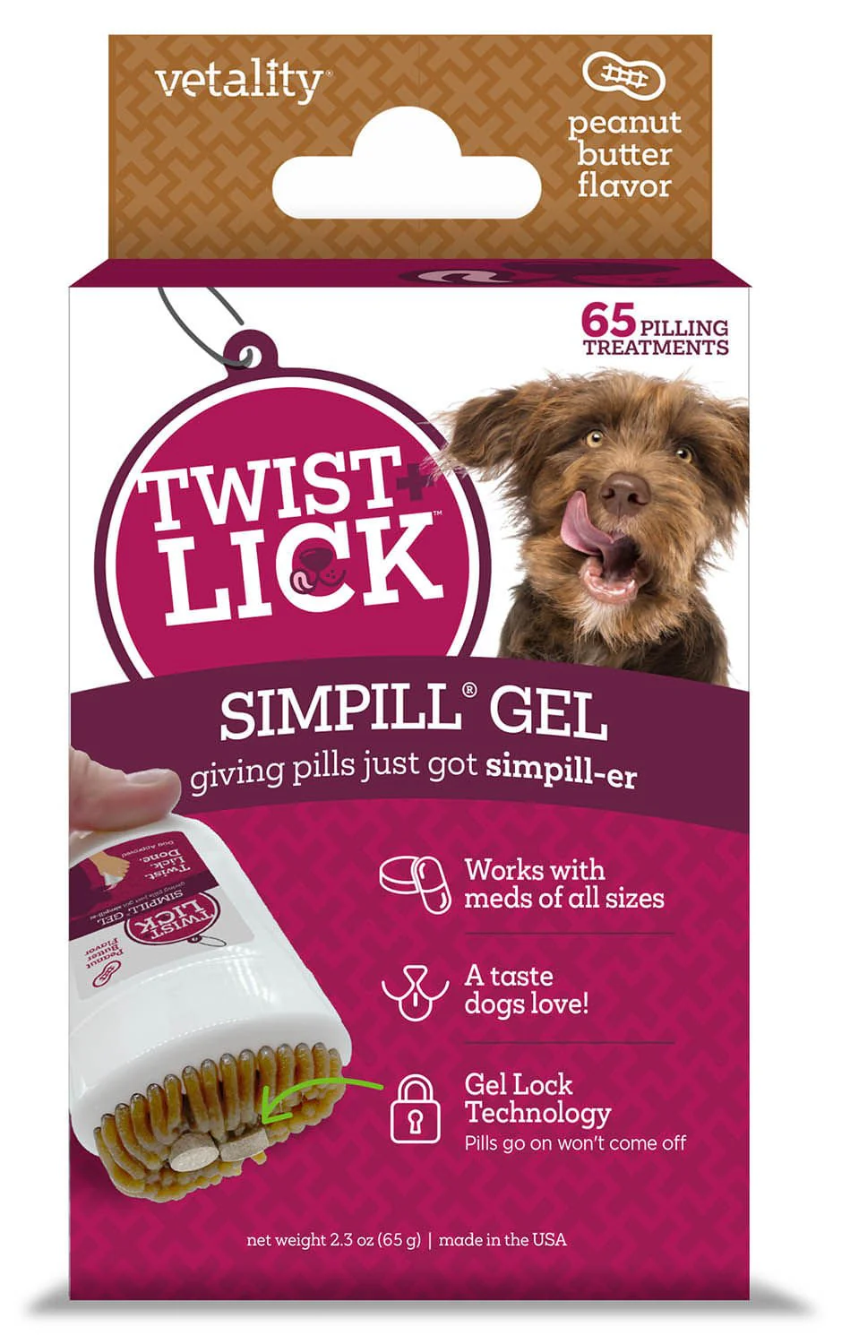 Twist & Lick SimPill, Peanut Butter Flavor - Healthber