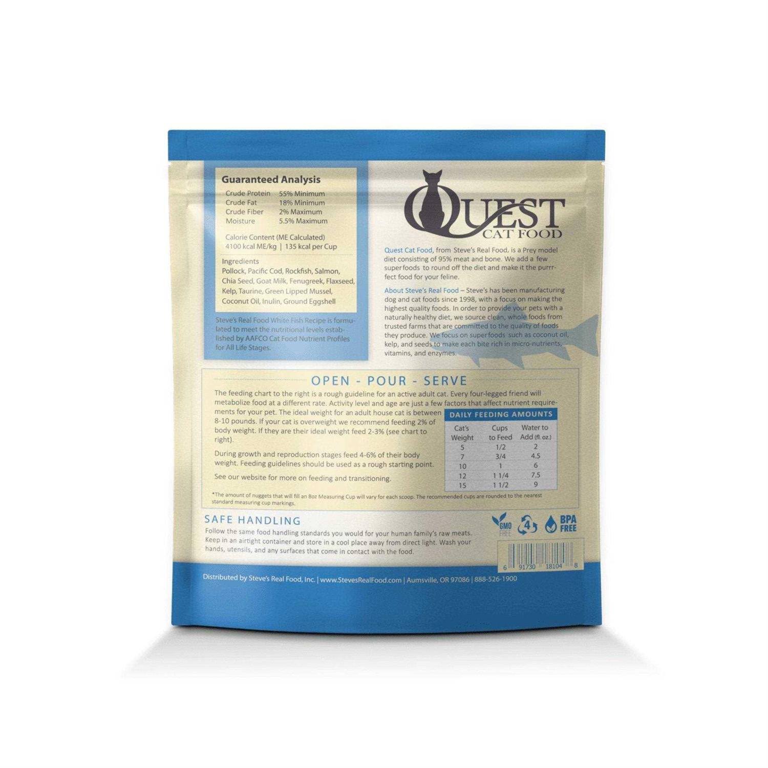 Steve’s Real Food Steve’s Cat Quest Freeze-Dried Nuggets - Healthber
