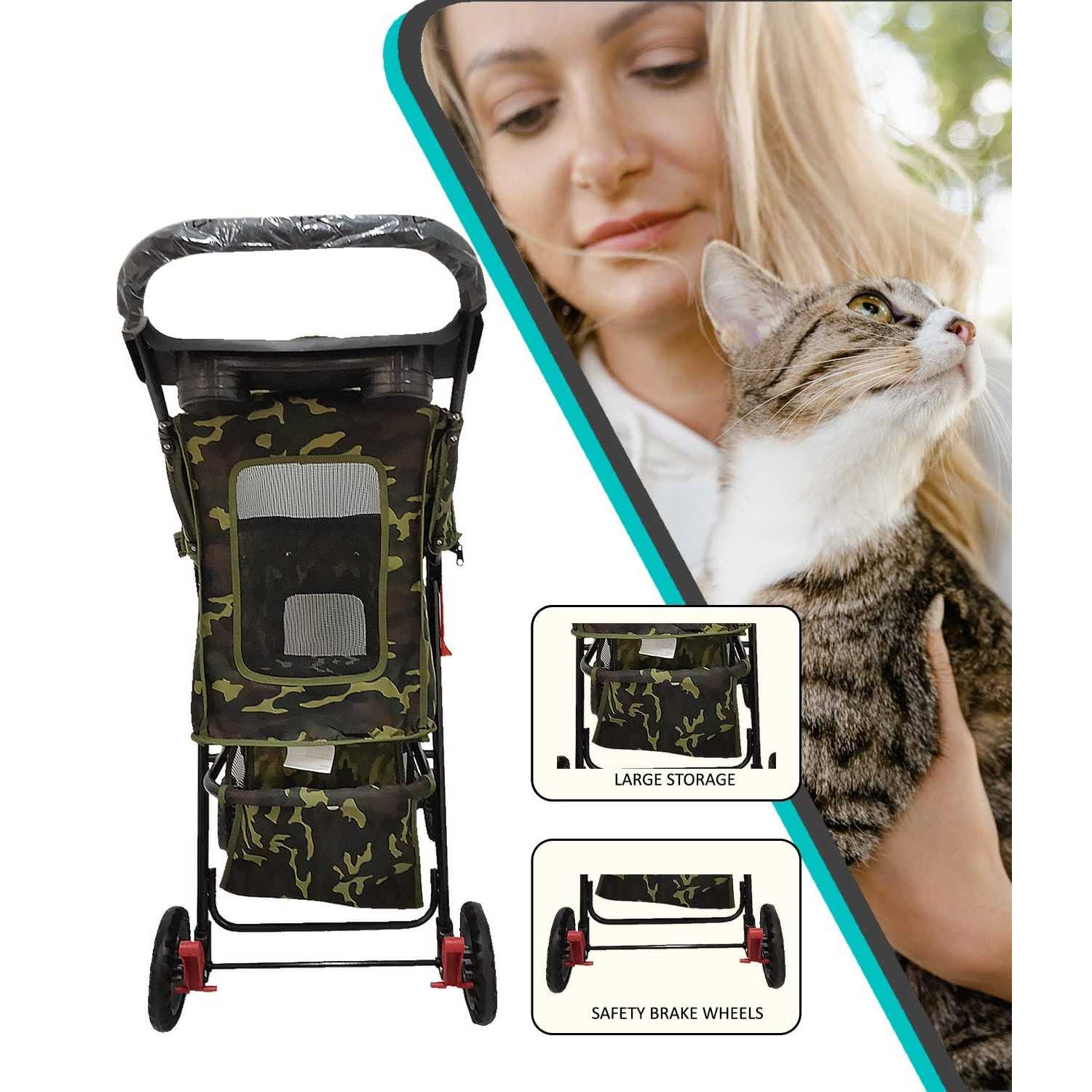 AmorosO Convenient Pet Stroller - Healthber