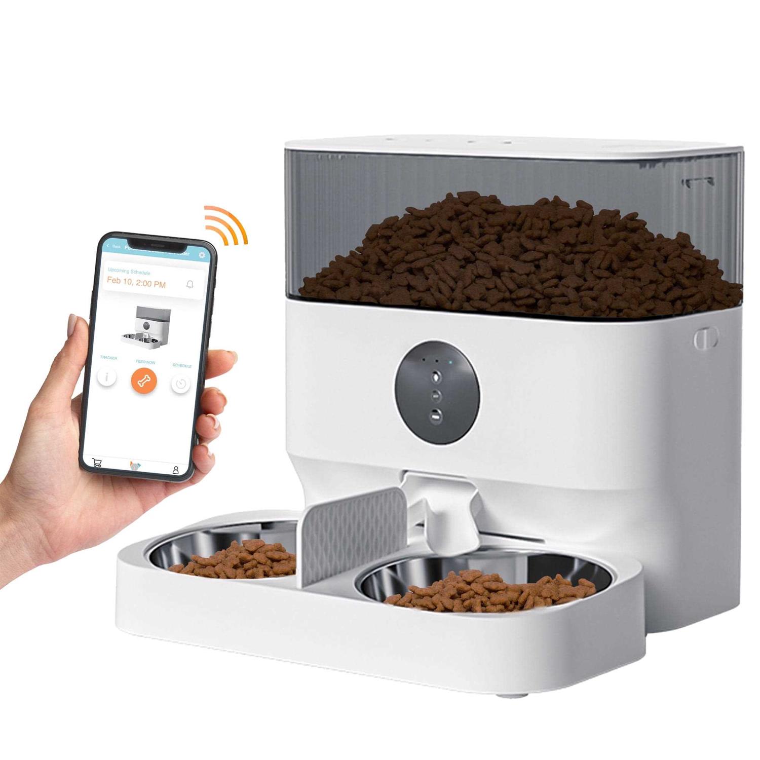 Instachew Cats & Dogs Purechew Double Automatic Pet Feeder - Healthber